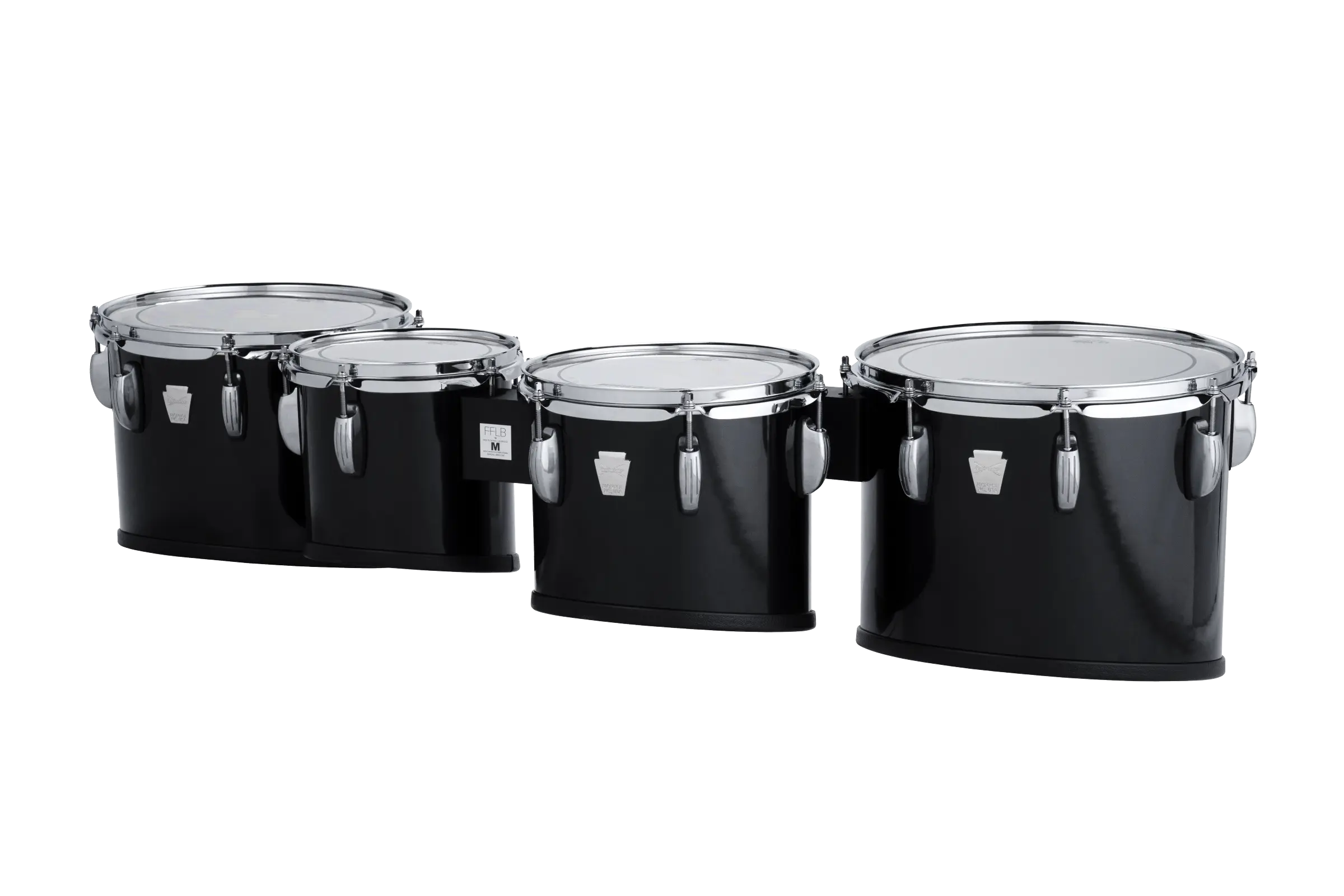 LU2MT8023ACB Ludwig ULT2 SM QUAD TENORS BLACK - zoomed in