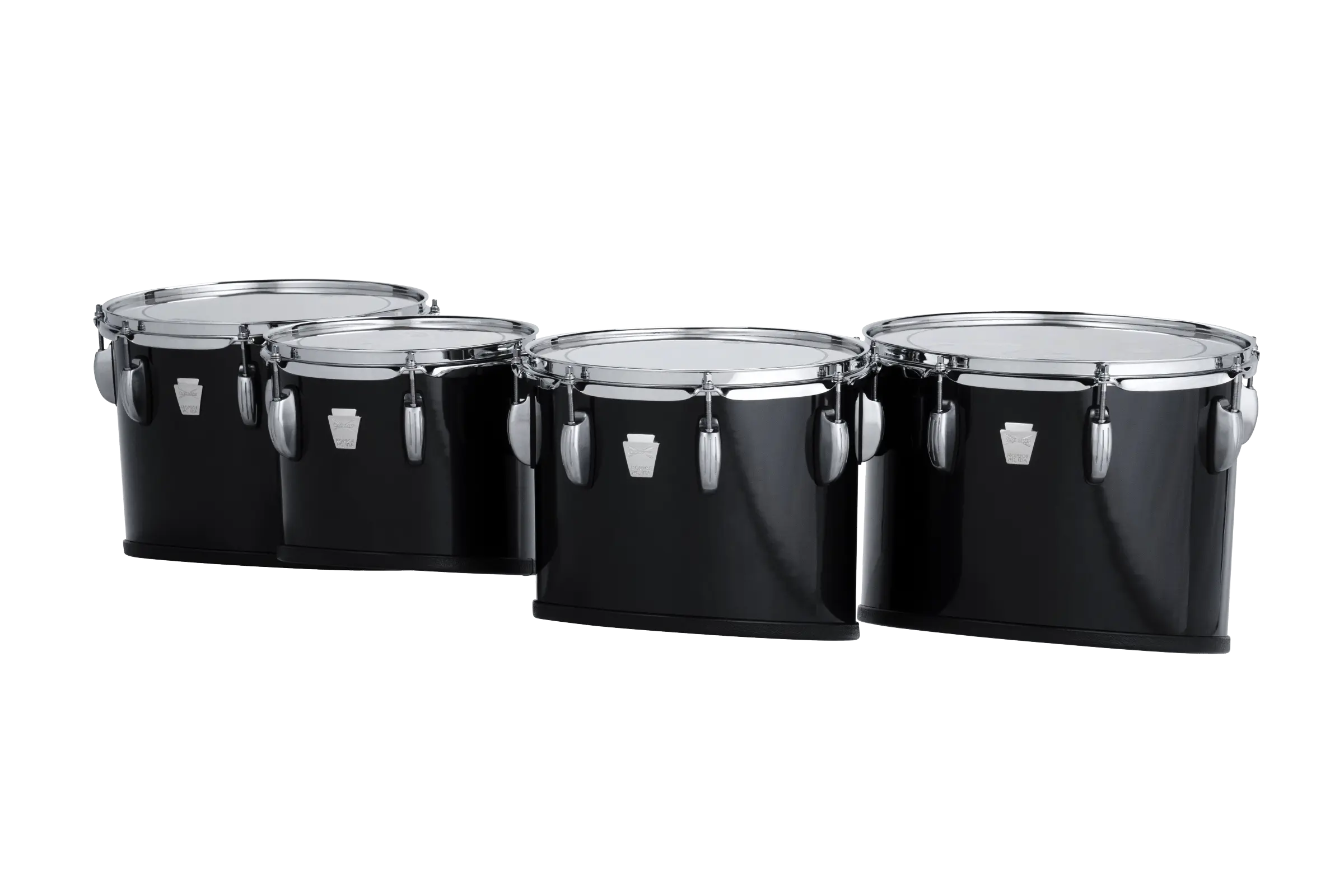 LU2MT0234ACB Ludwig ULT2 LG QUAD TENORS BLACK - zoomed in