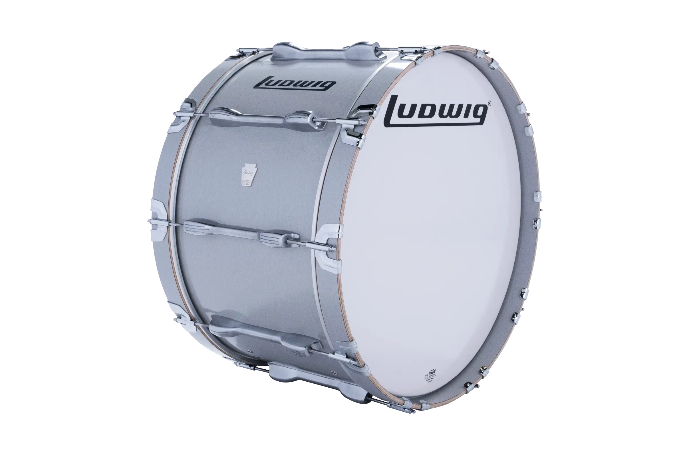 LU2MB24ACG Ludwig 14X24 ULT2 BASS DRUM GRAY - zoomed in