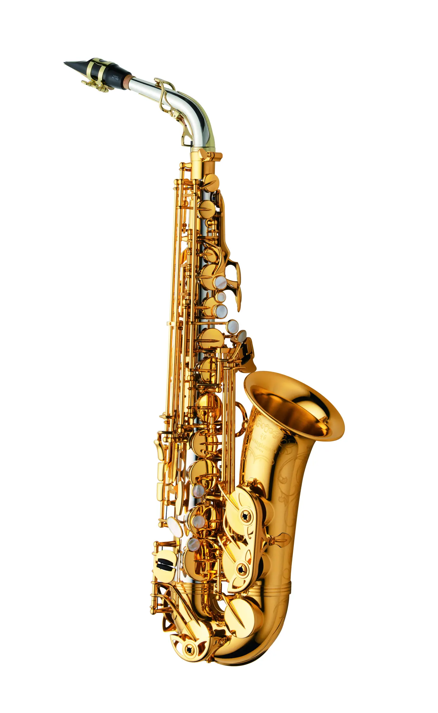 AWO30 Yaganisawa Professional Alto Saxophone - zoomed in