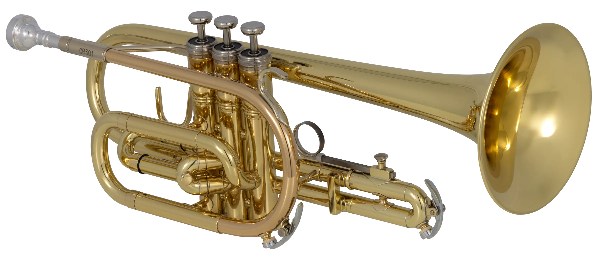 CR301H Bach Beginner Cornet - zoomed in