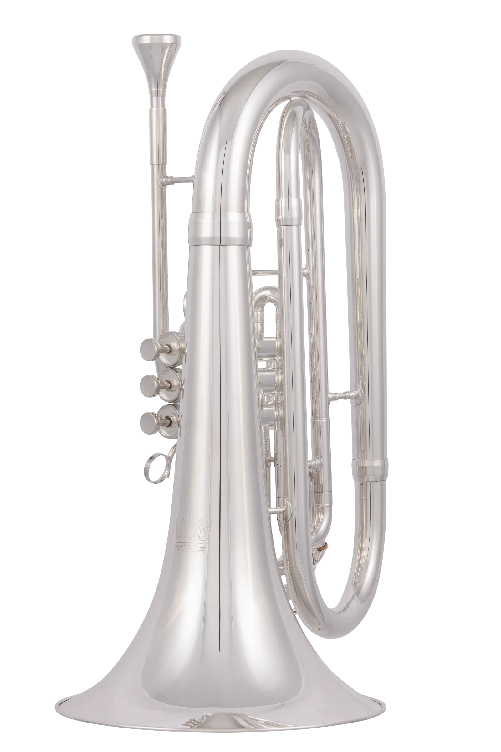 KMB611S King Professional Marching Baritone - zoomed in