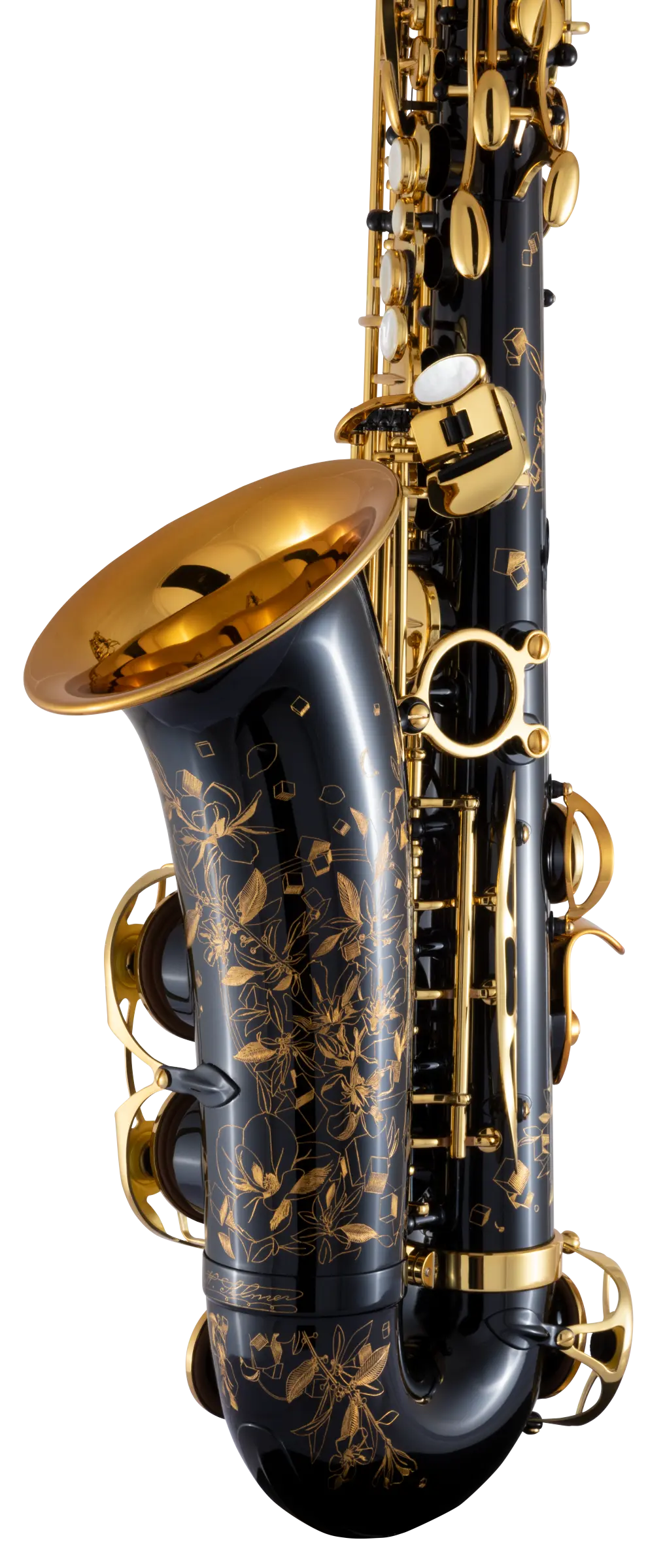92BL HSP Professional Black Alto Saxophone In Sd Vr Ls - zoomed in