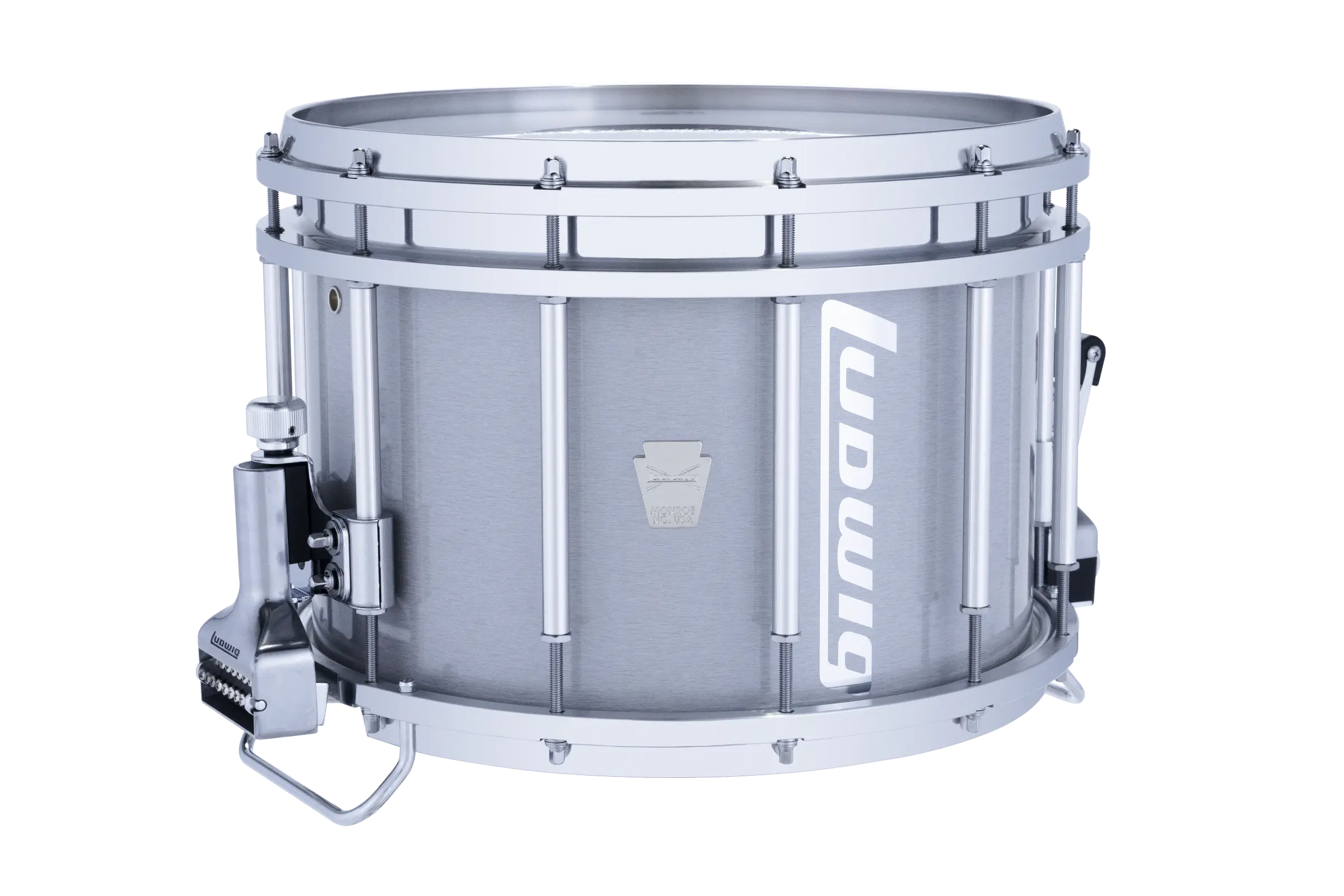 LU2MS04ACG Ludwig 10X14 ULT2 SNARE DRUM GRAY - zoomed in
