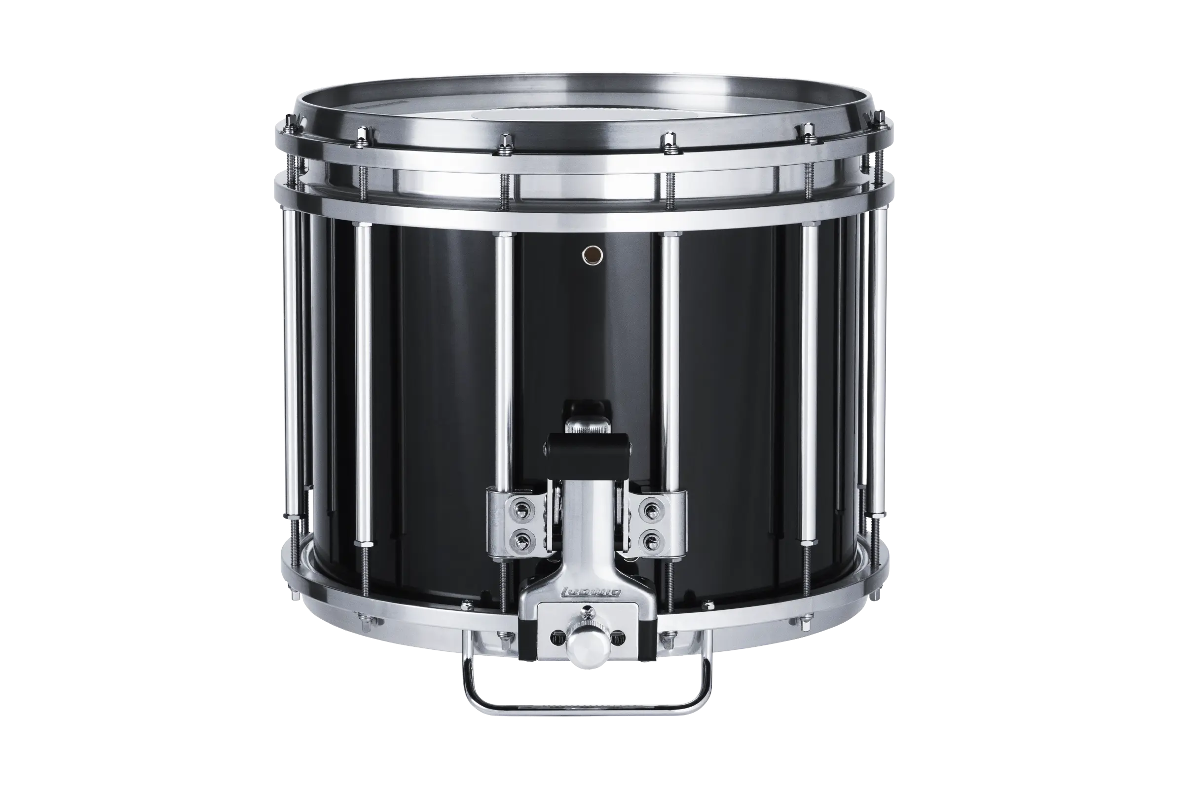 LU2MS24ACB Ludwig 12X14 ULT2 SNARE DRUM BLACK - zoomed in