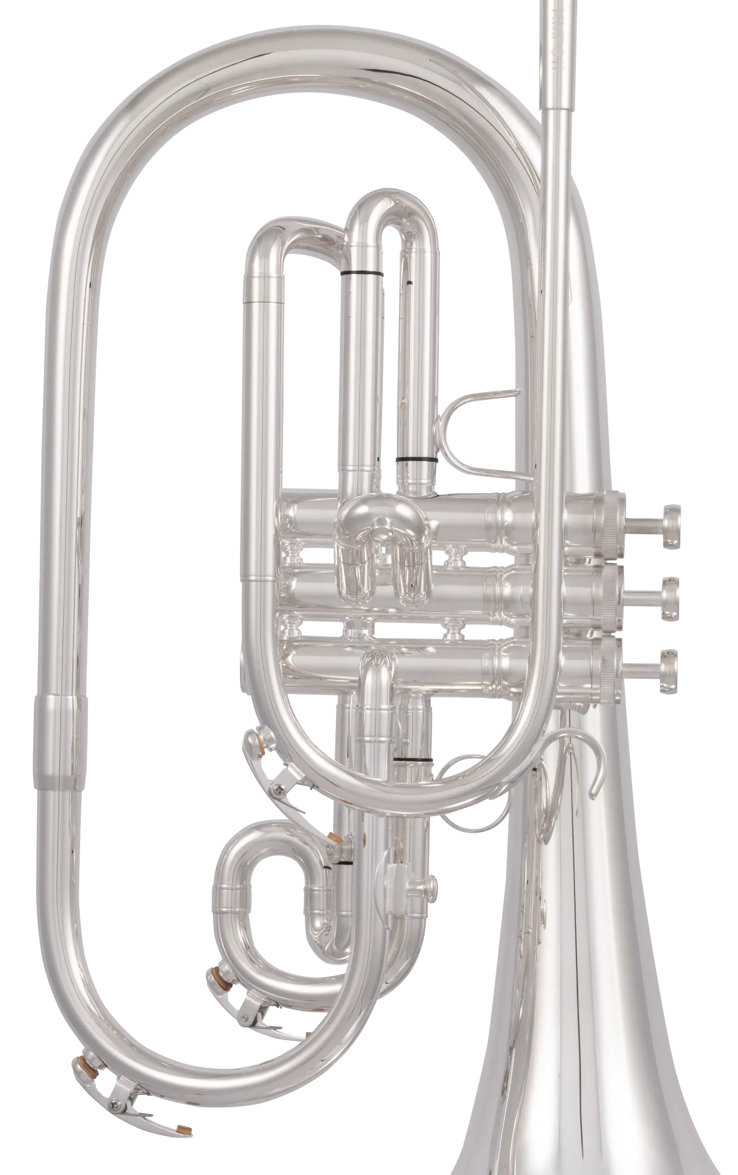 KMP611S King Professional Marching Mellophone - zoomed in