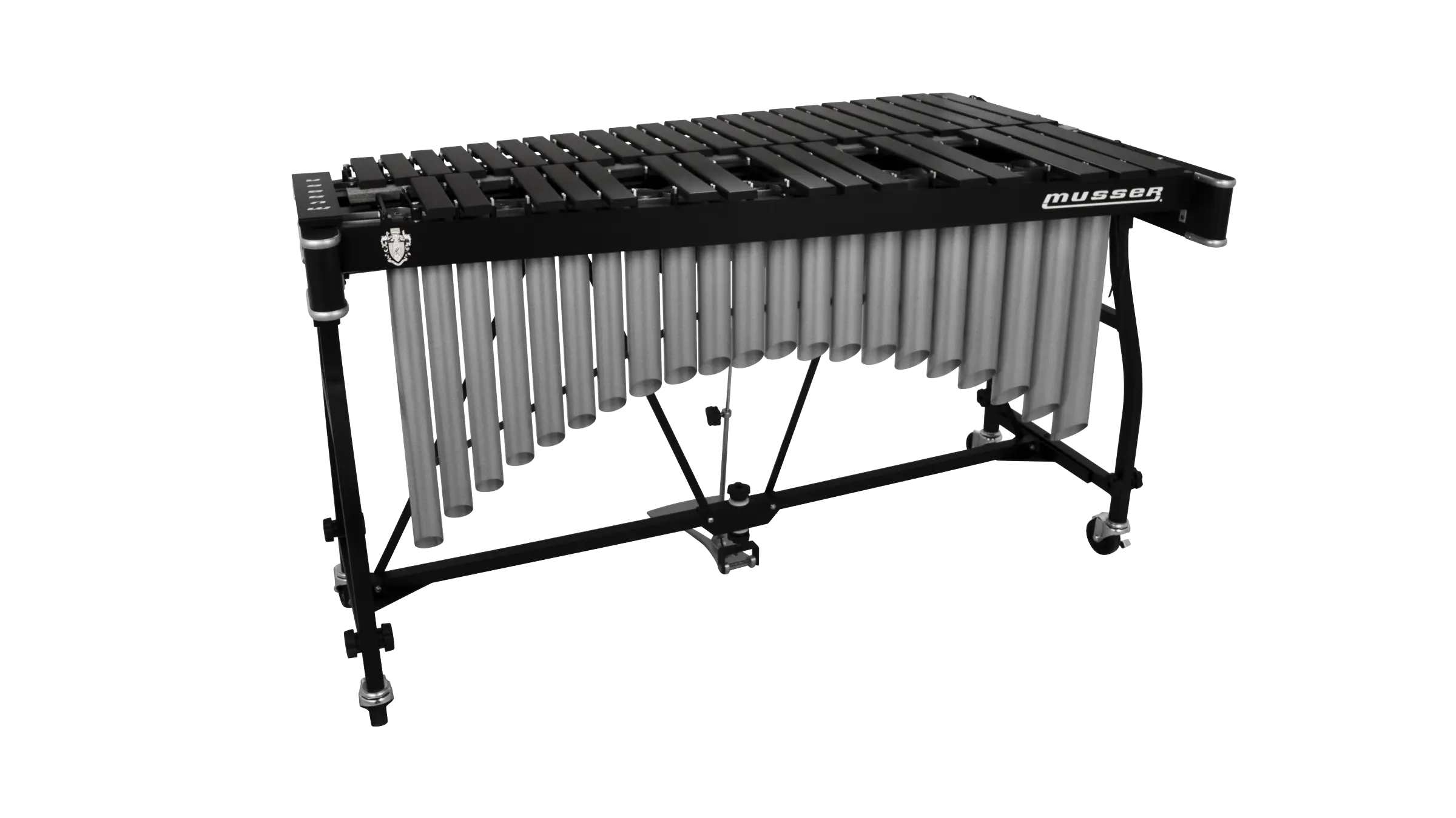 Musser M55B Pro-Vibe Vibraphone Black Bars - zoomed in