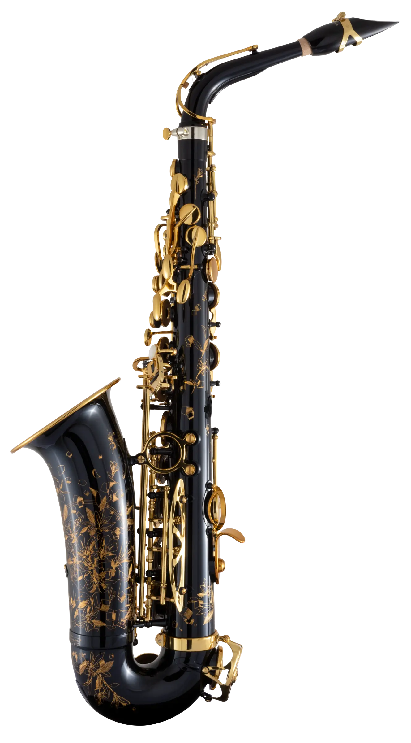 92BL HSP Professional Black Alto Saxophone In Bk Vr Fs - zoomed in