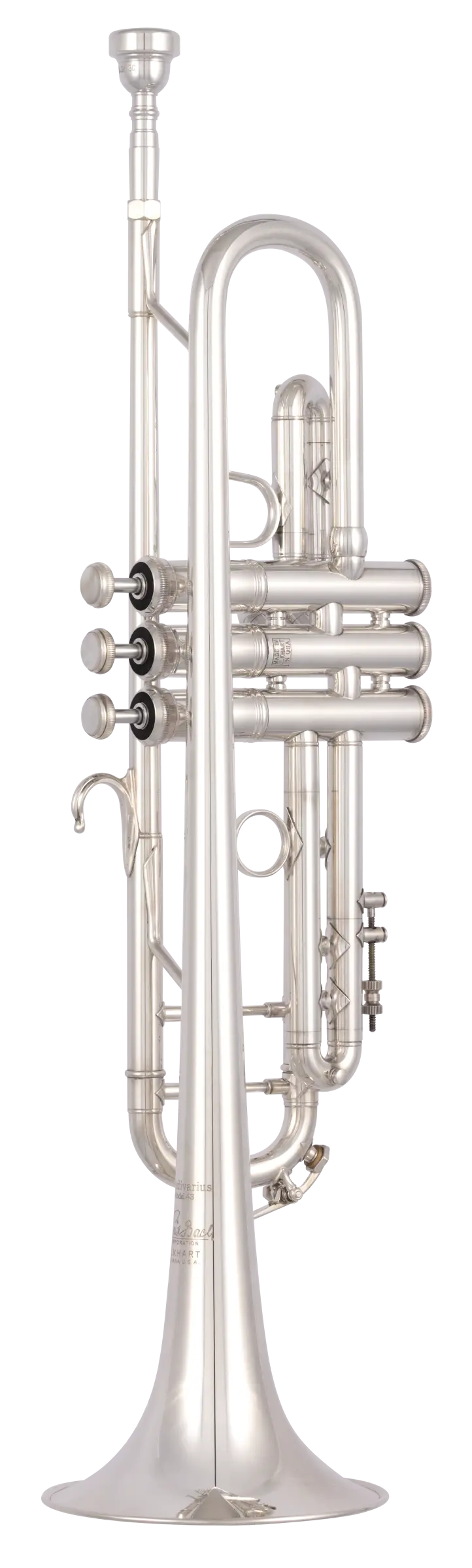 190S43 Bach Professional Trumpet - zoomed in