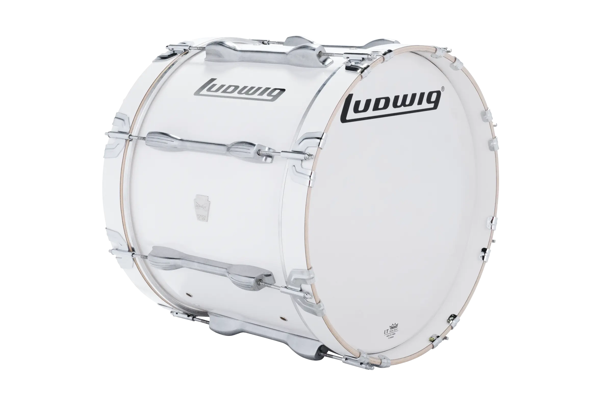LU2MB18ACW Ludwig 14X18 ULT2 BASS DRUM WHITE - zoomed in