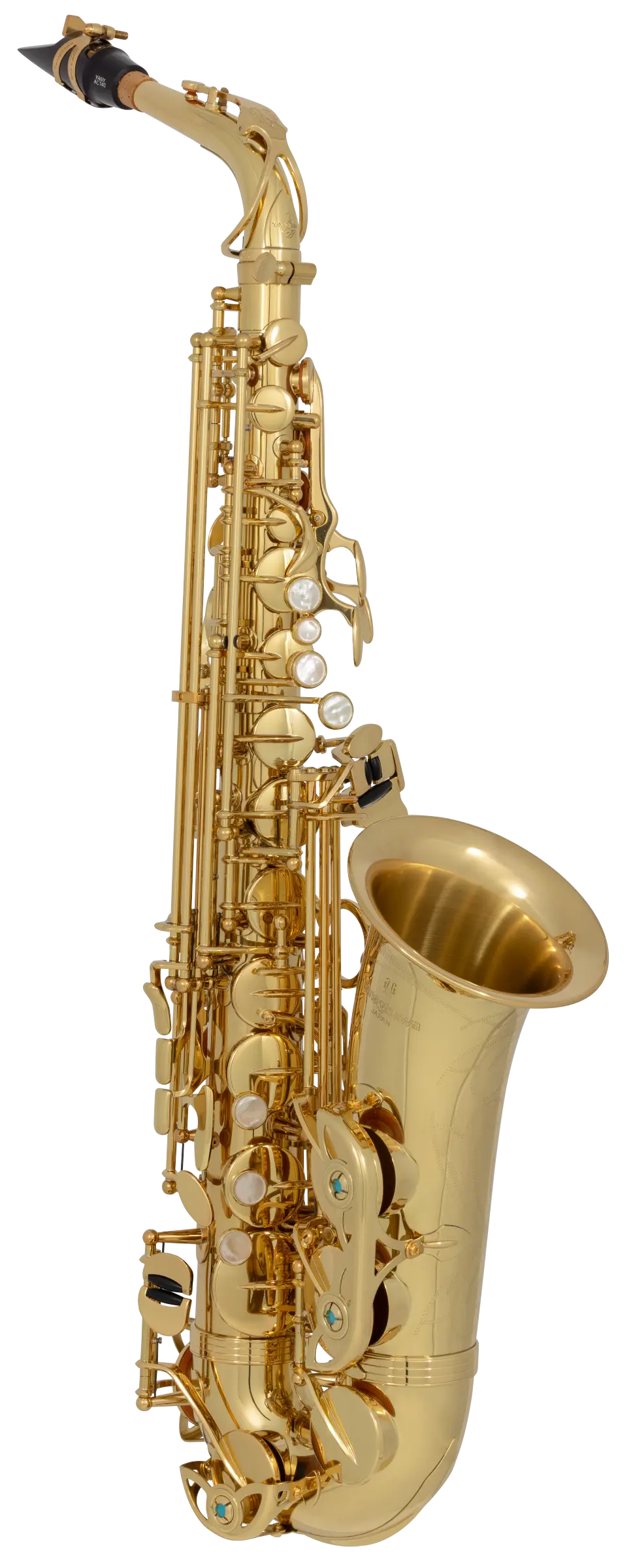 AW01 Yanagisawa Professional Alto Saxophone - zoomed in