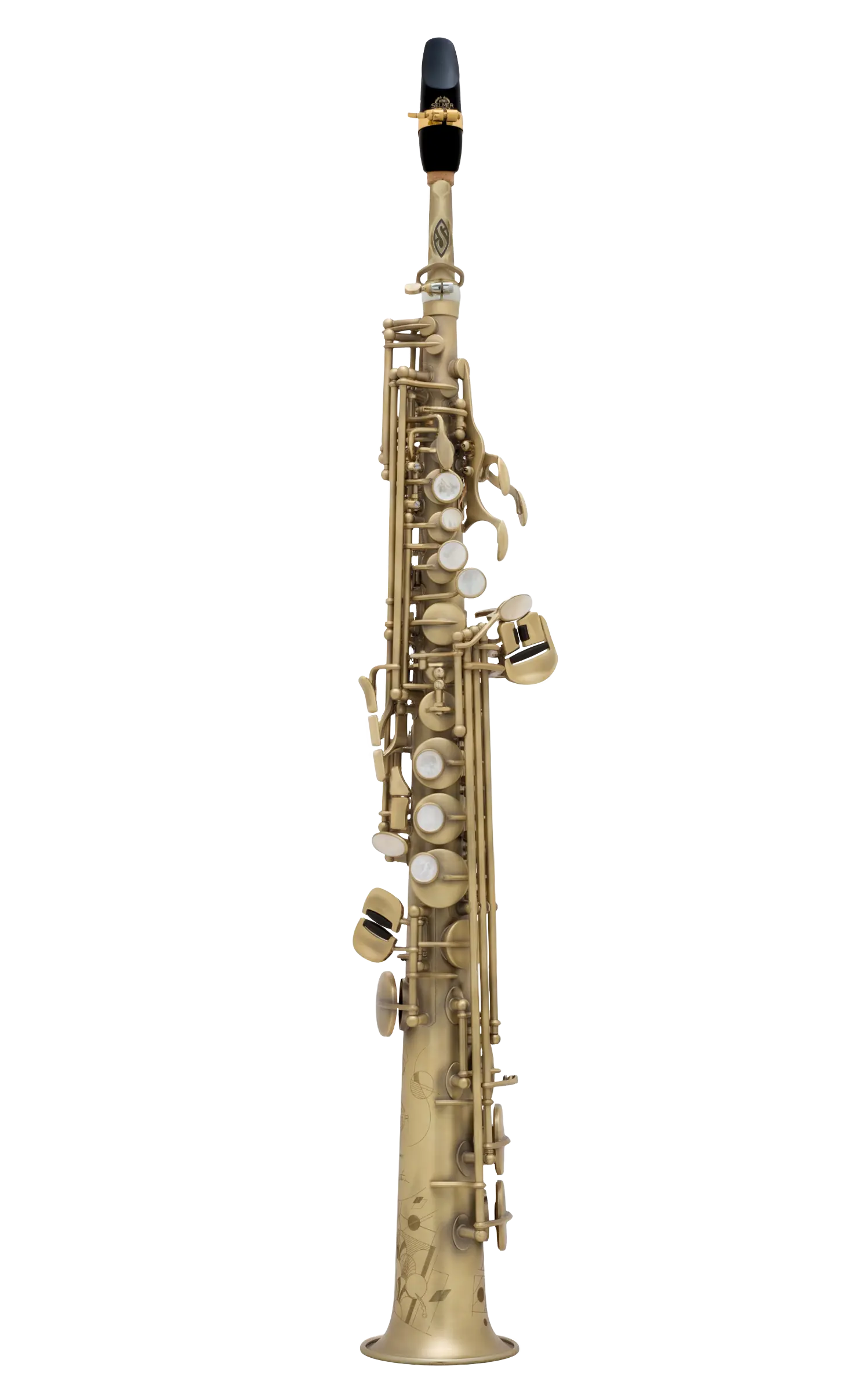 81SIGF Henri SELMER Paris Signature Professional Soprano Saxophone - zoomed in