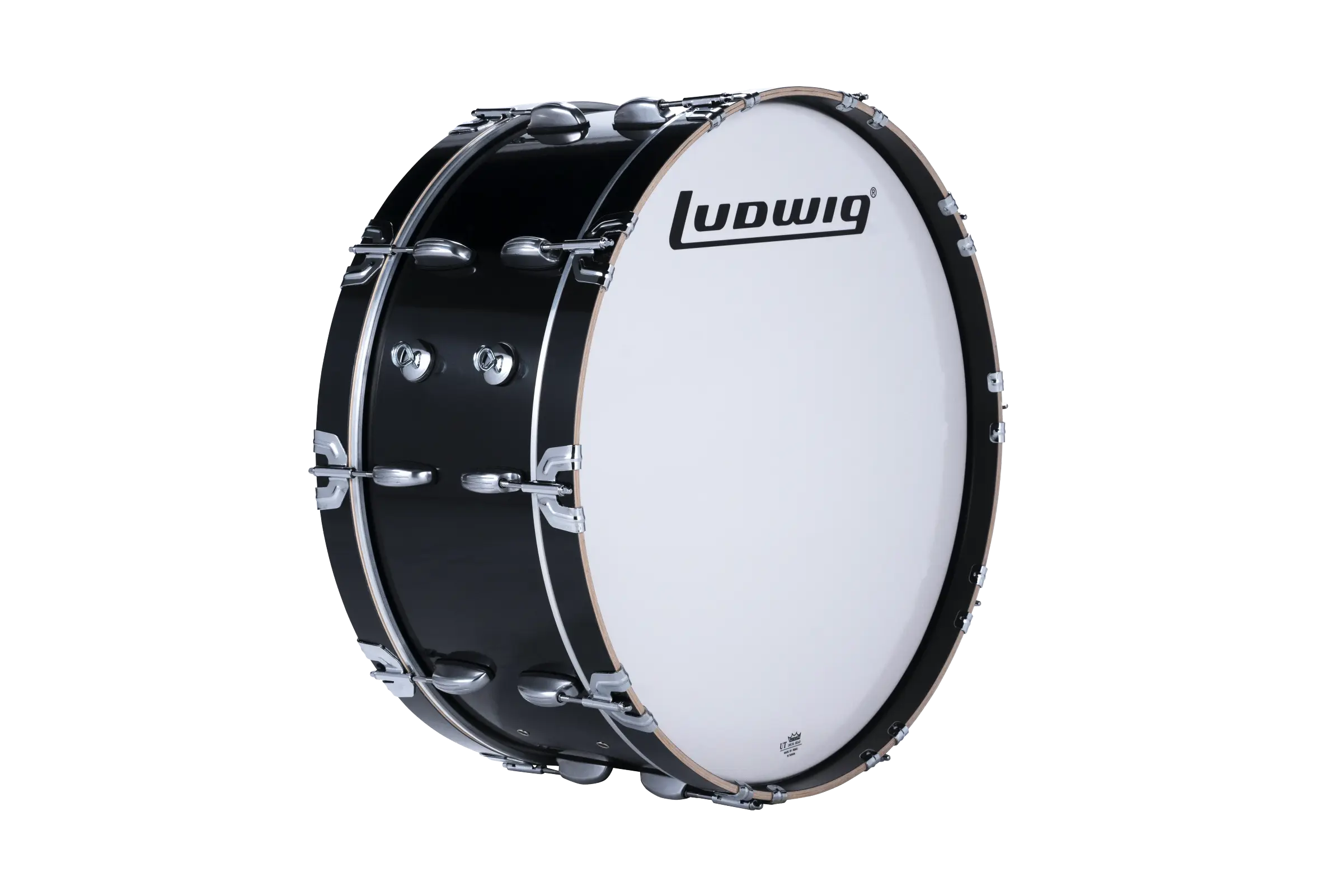 LU2SB26ACB Ludwig 10X26 ULT2 SCOTCH BASS BLACK - zoomed in