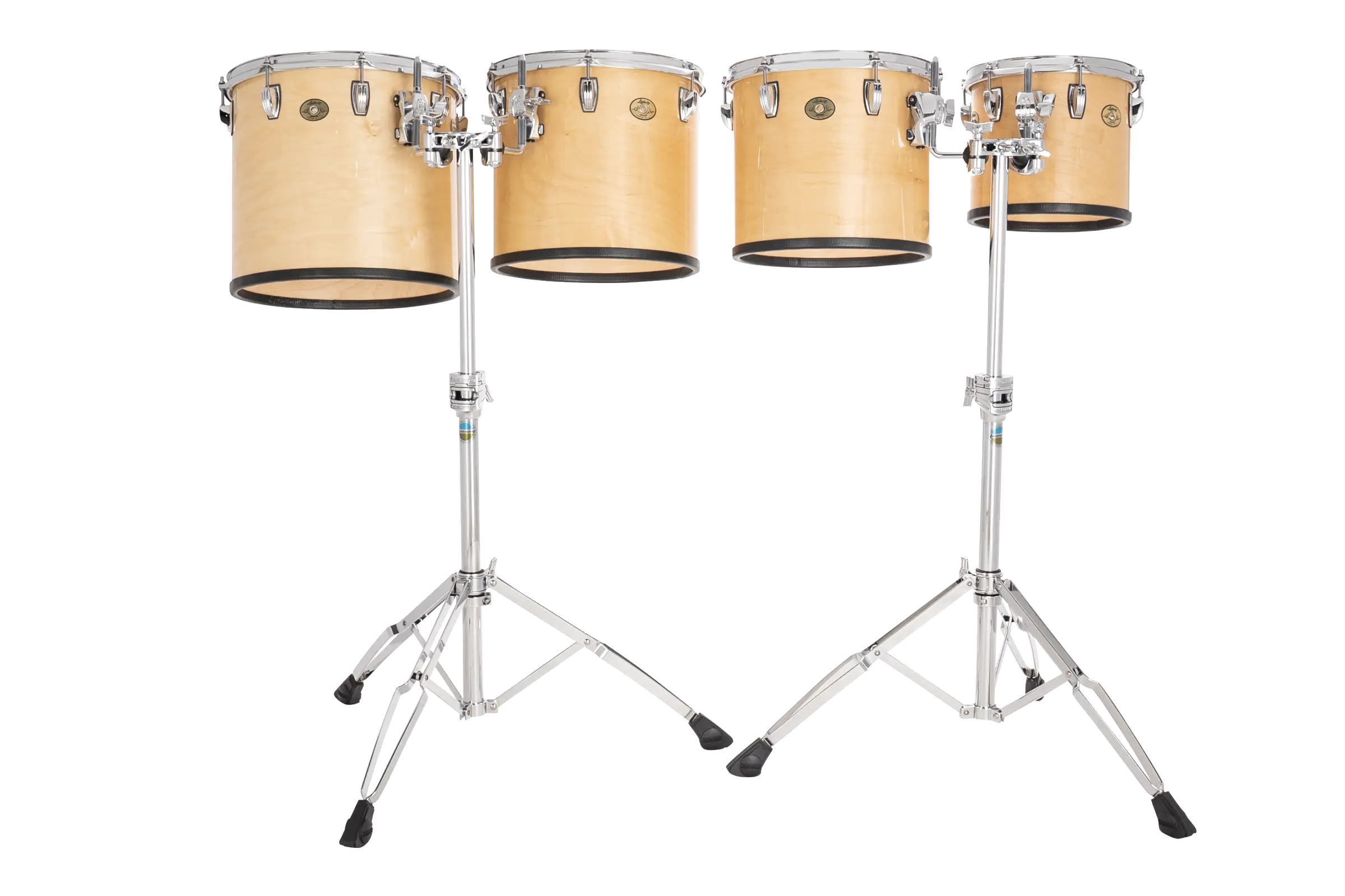 LECTD04TRSN Ludwig Concert Single Head Toms Mid Range Satin Natural A - zoomed in