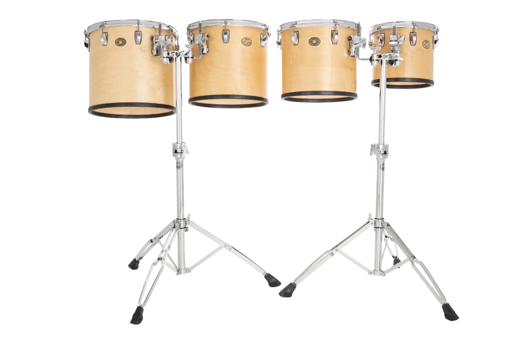 LECTD04TRSN Ludwig Concert Single Head Toms Mid Range Satin Natural A