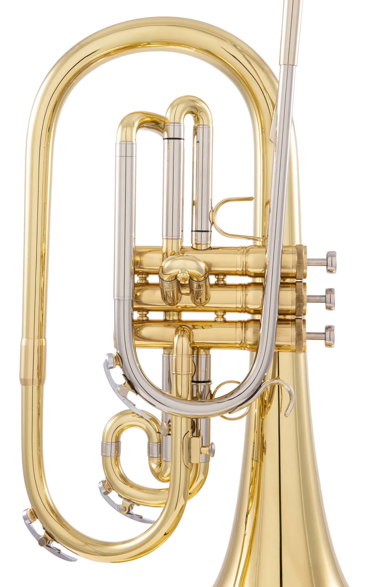 KMP611 King Professional Marching Mellophone - zoomed in