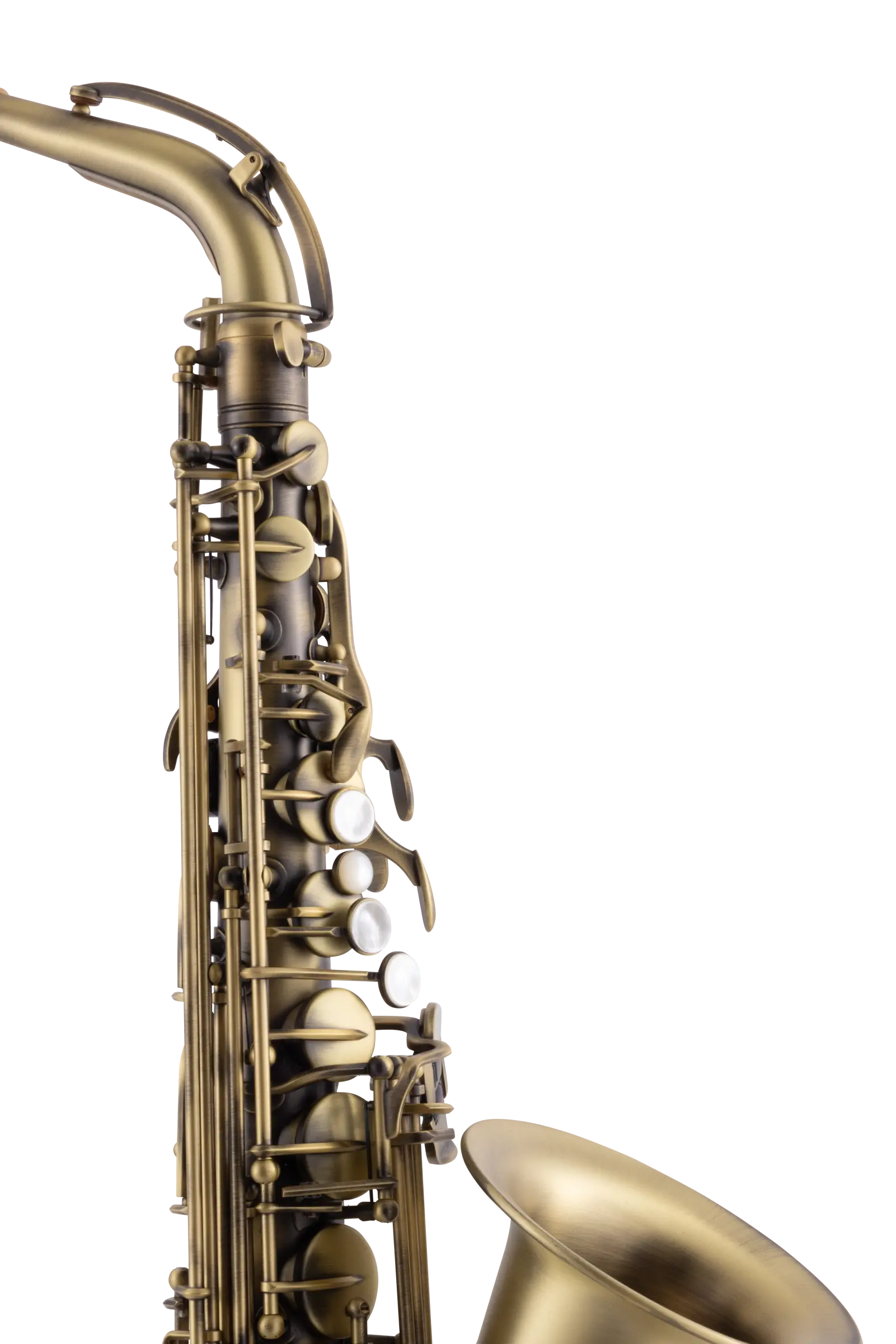 CAS411AM Conn Intermediate Alto Saxophone - zoomed in