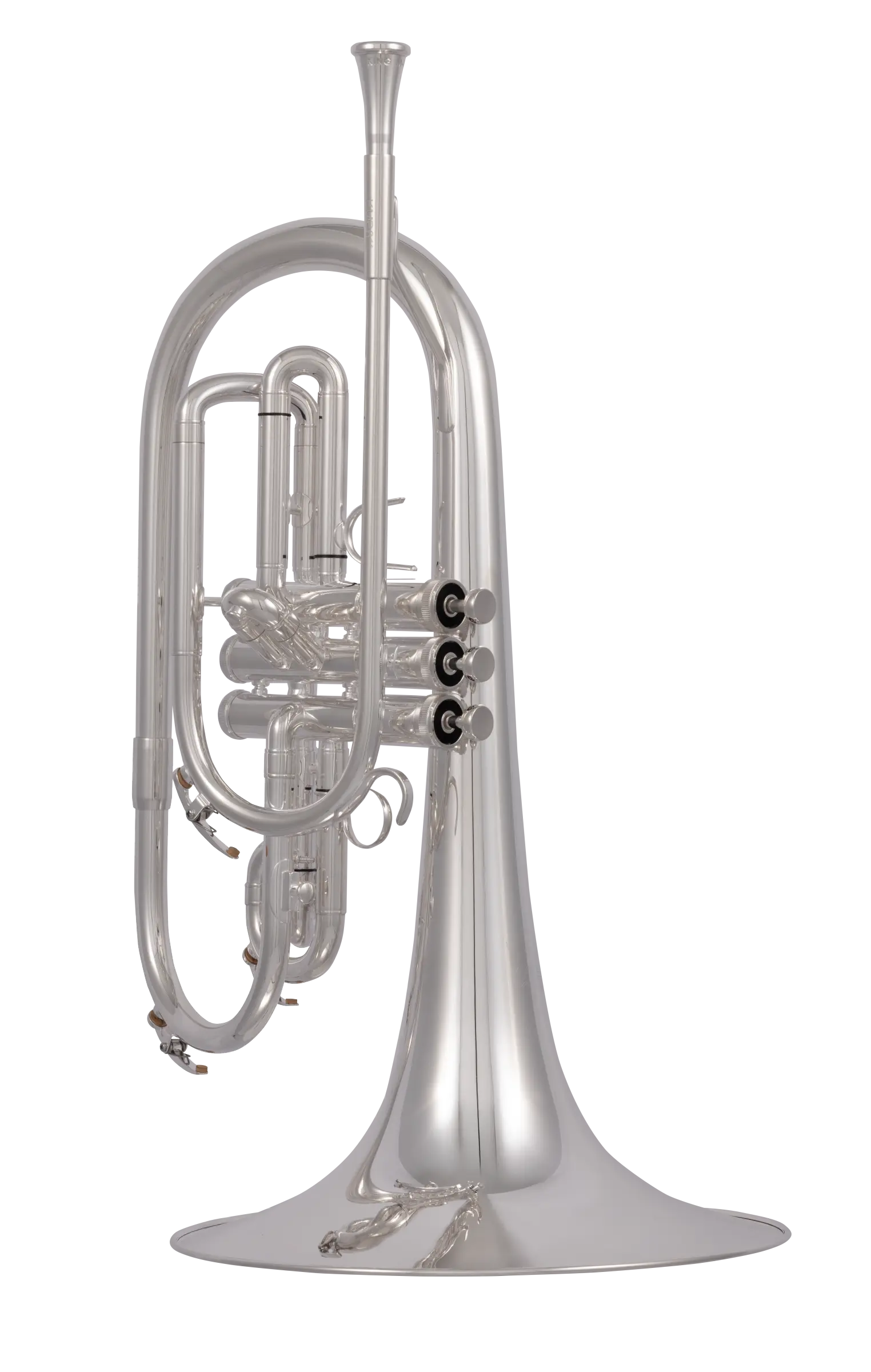 KMP611S King Professional Marching Mellophone - zoomed in