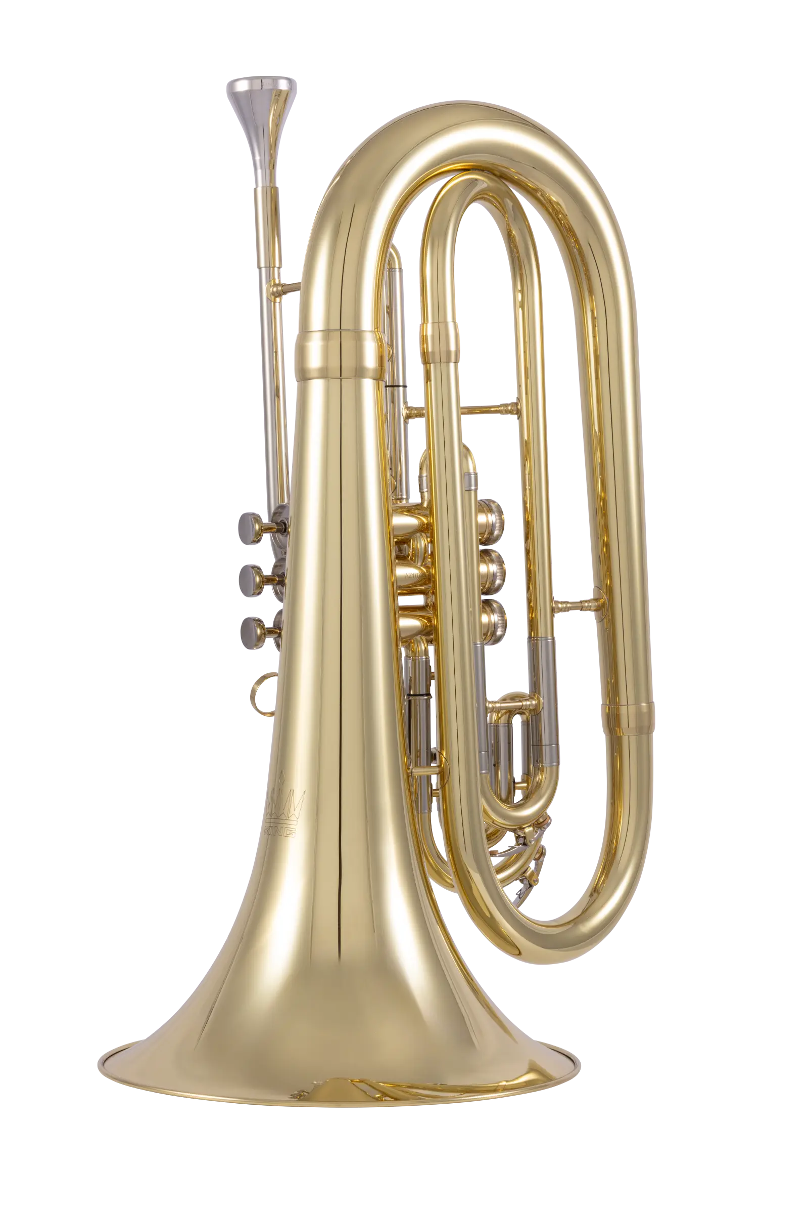 KMB611 King Professional Marching Baritone - zoomed in