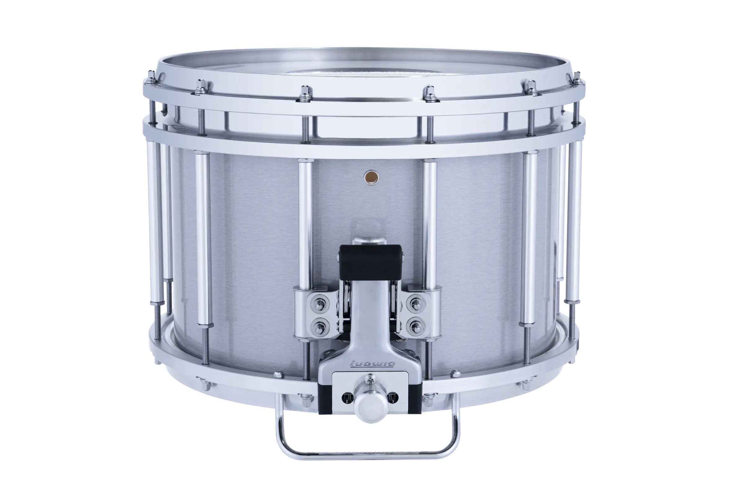 LU2MS04ACG Ludwig 10X14 ULT2 SNARE DRUM GRAY - zoomed in