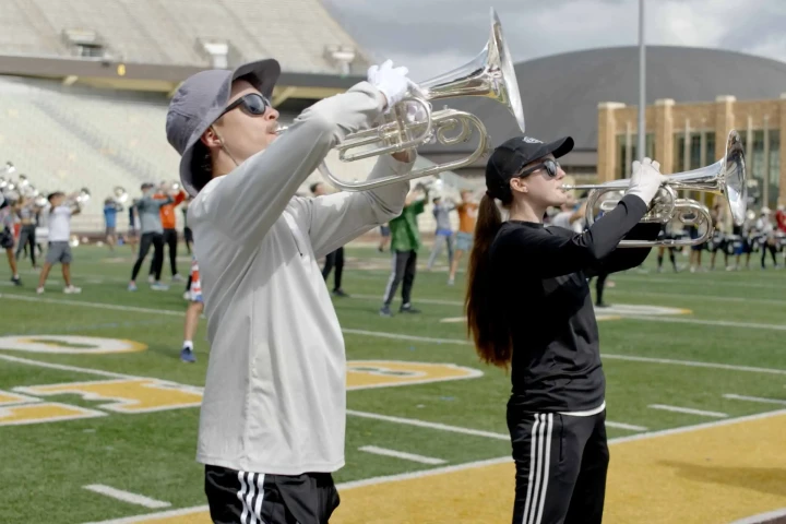 The Blue Devils playing Conn Selmer instruments