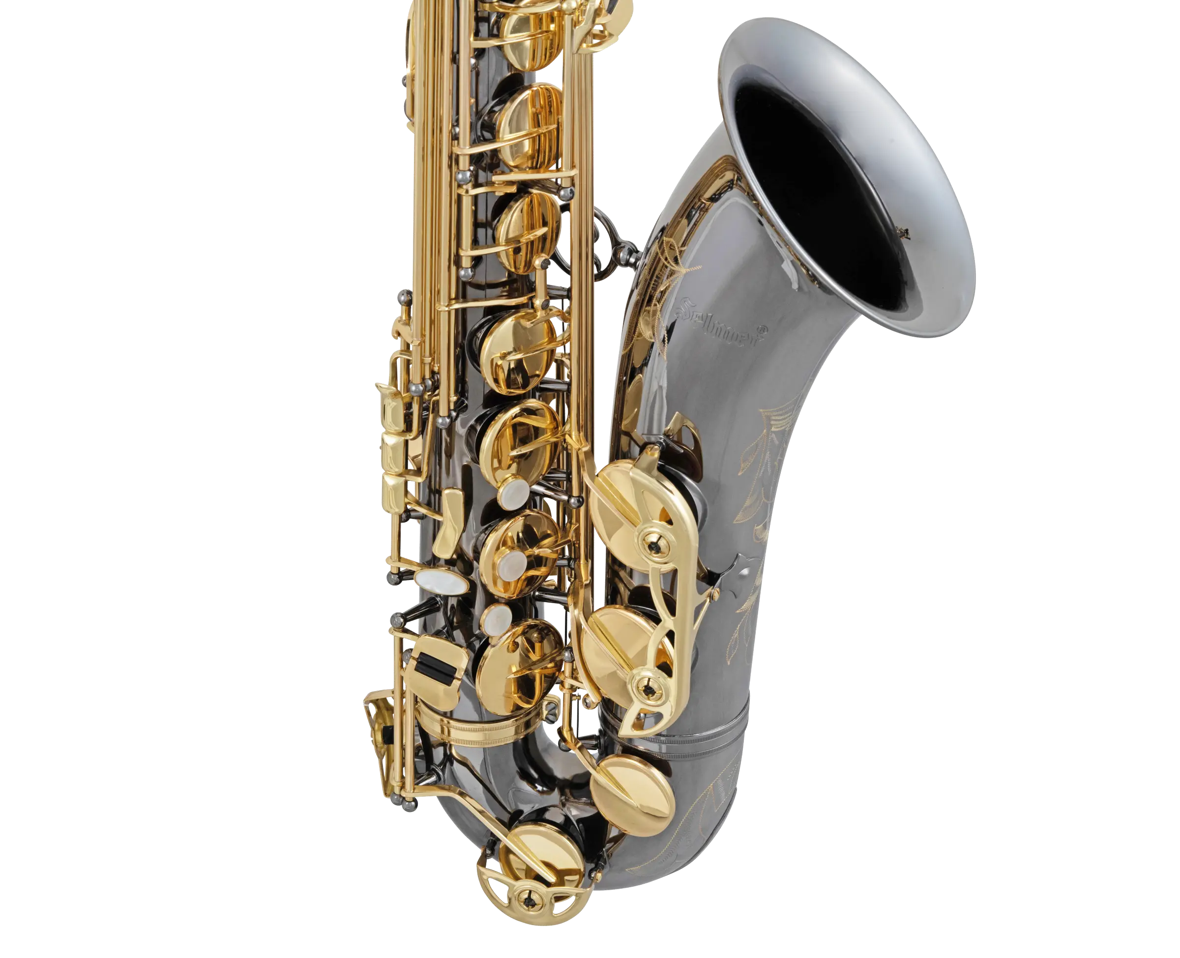 STS511B Selmer Black Nickle Intermediate Tenor Saxophone In Fr Vr - zoomed in