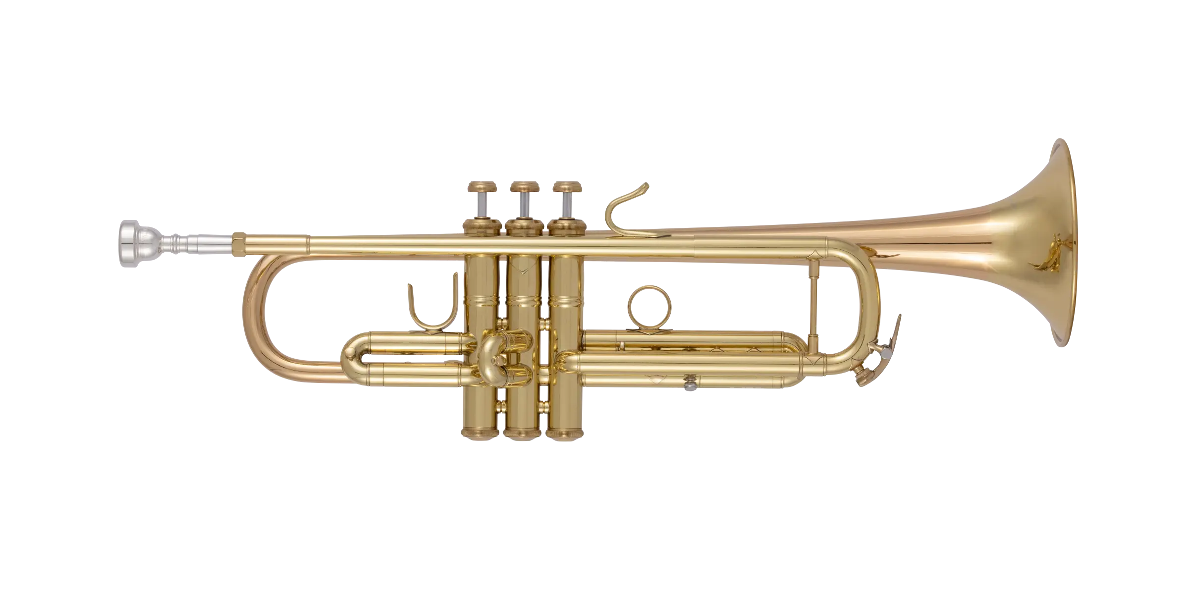 17043GYR Bach Professional Trumpet - zoomed in