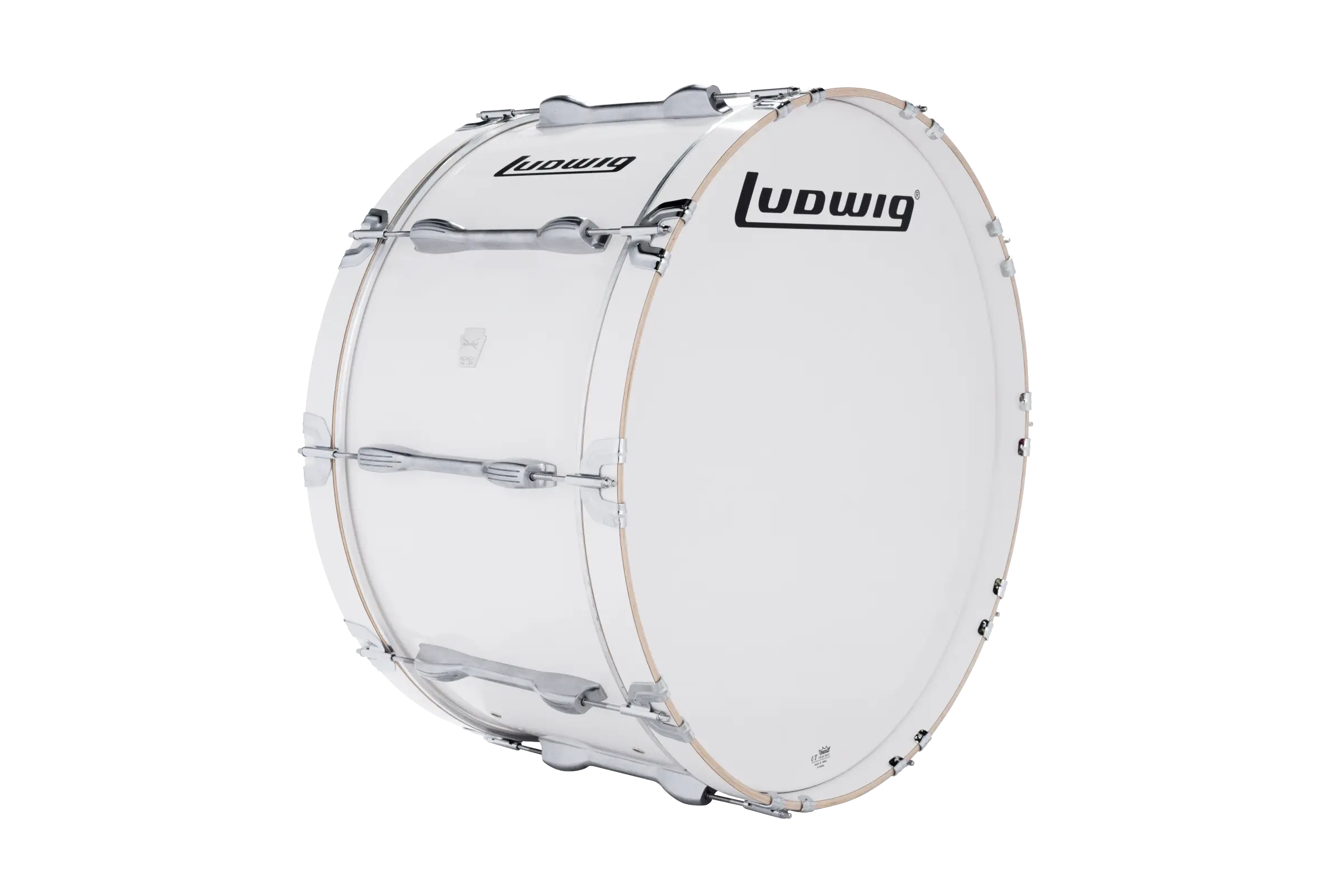LU2MB28ACW Ludwig 14X28 ULT2 BASS DRUM WHITE - zoomed in