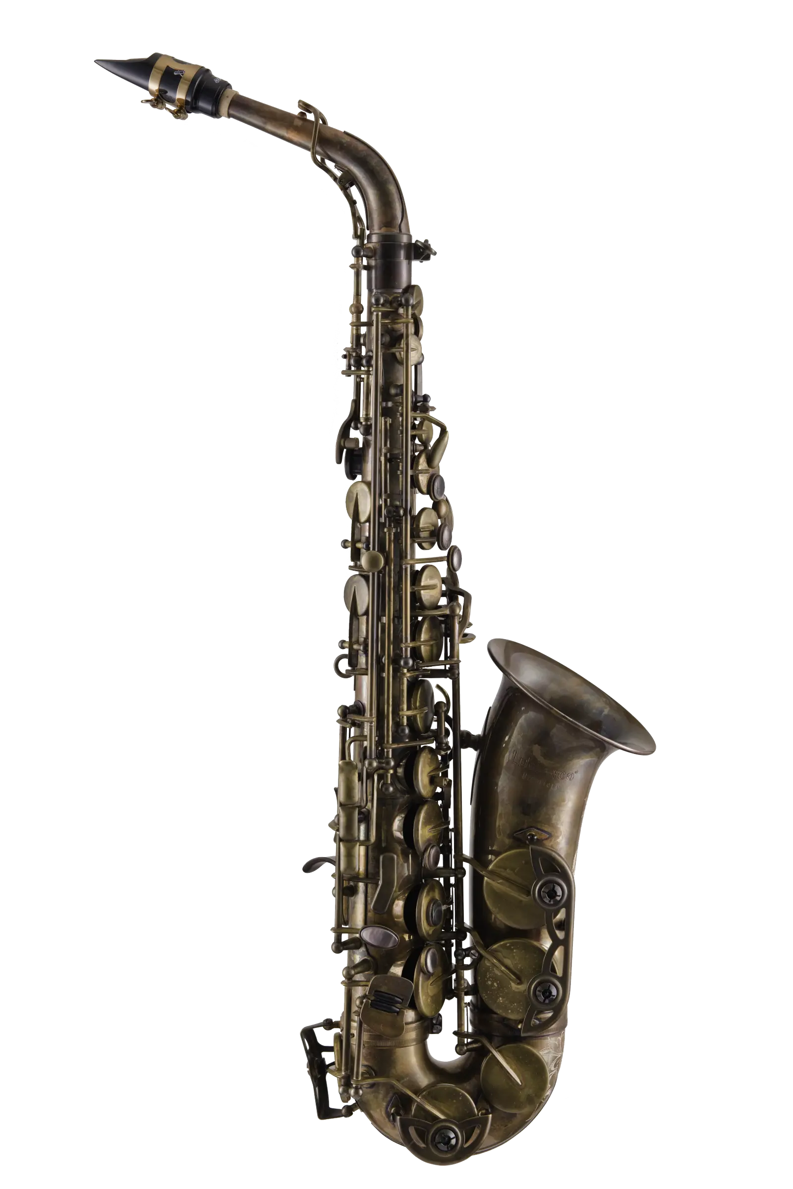 Leblanc Alto Saxophone in Eb Aged Brass Finish - zoomed in