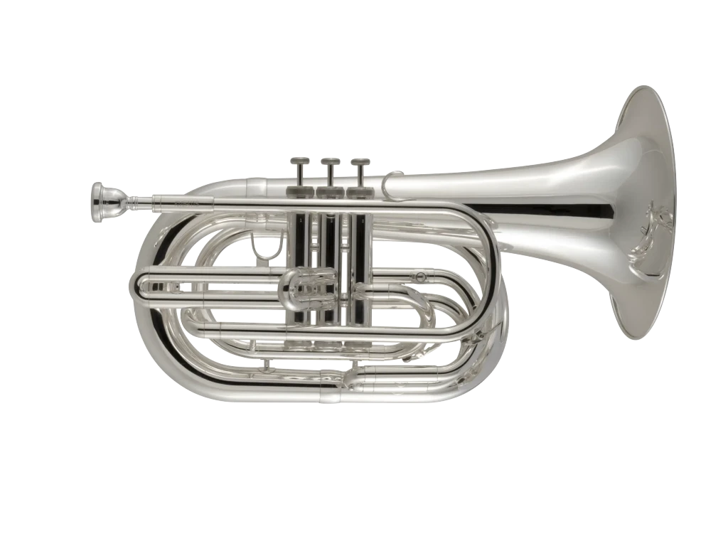 KMB411S King Silver Marching Baritone In Fr Hz Fs