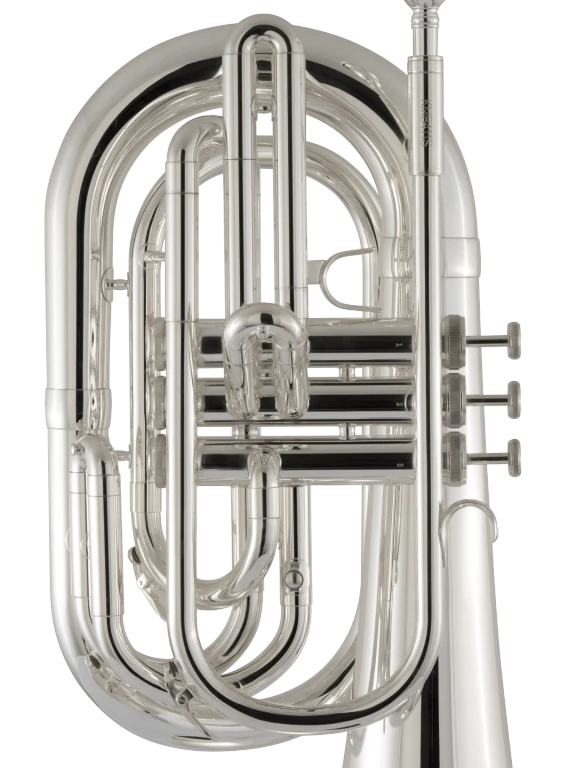 KMB411S King Silver Marching Baritone In Fr Vr Ms