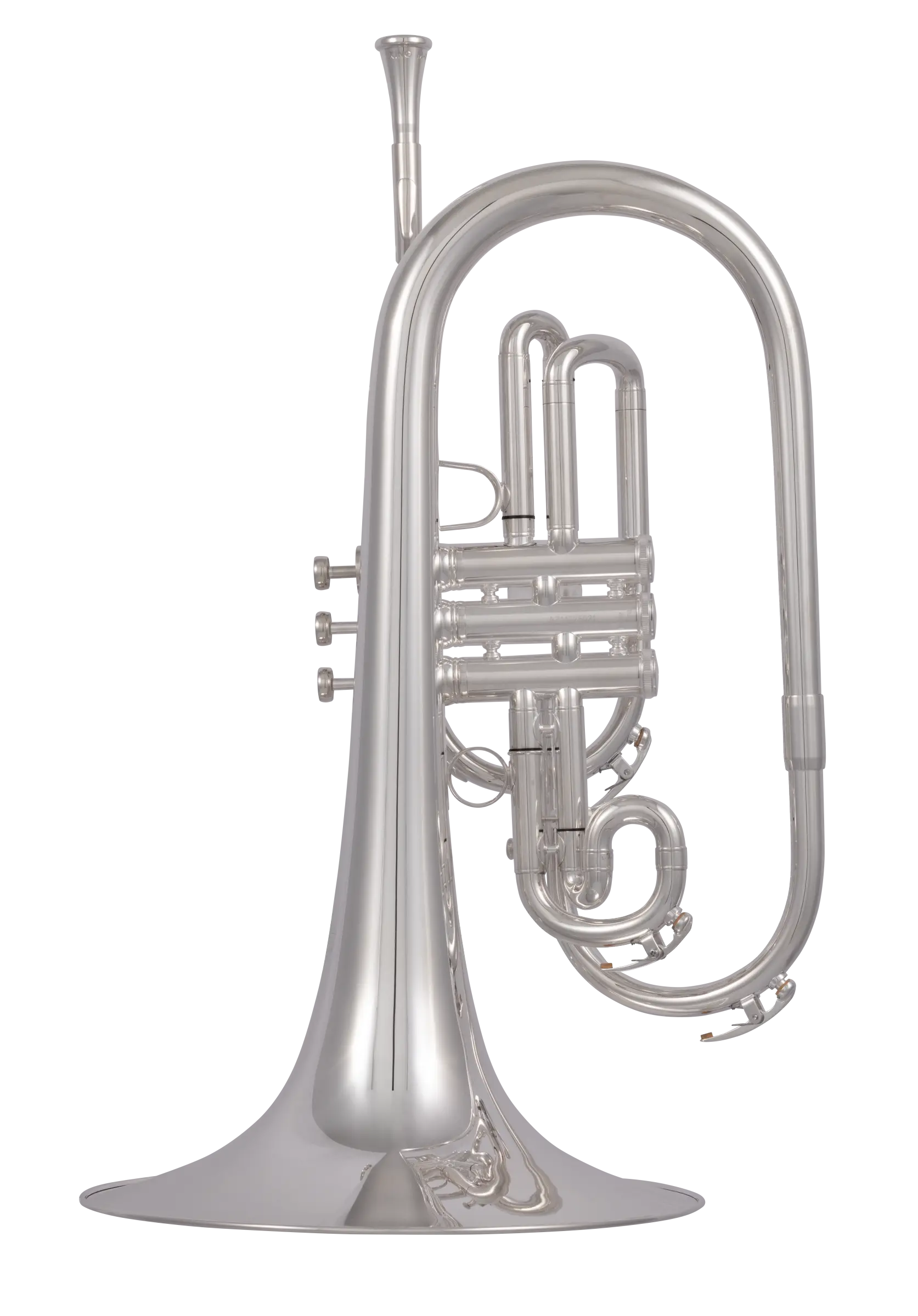 KMP611S King Professional Marching Mellophone - zoomed in