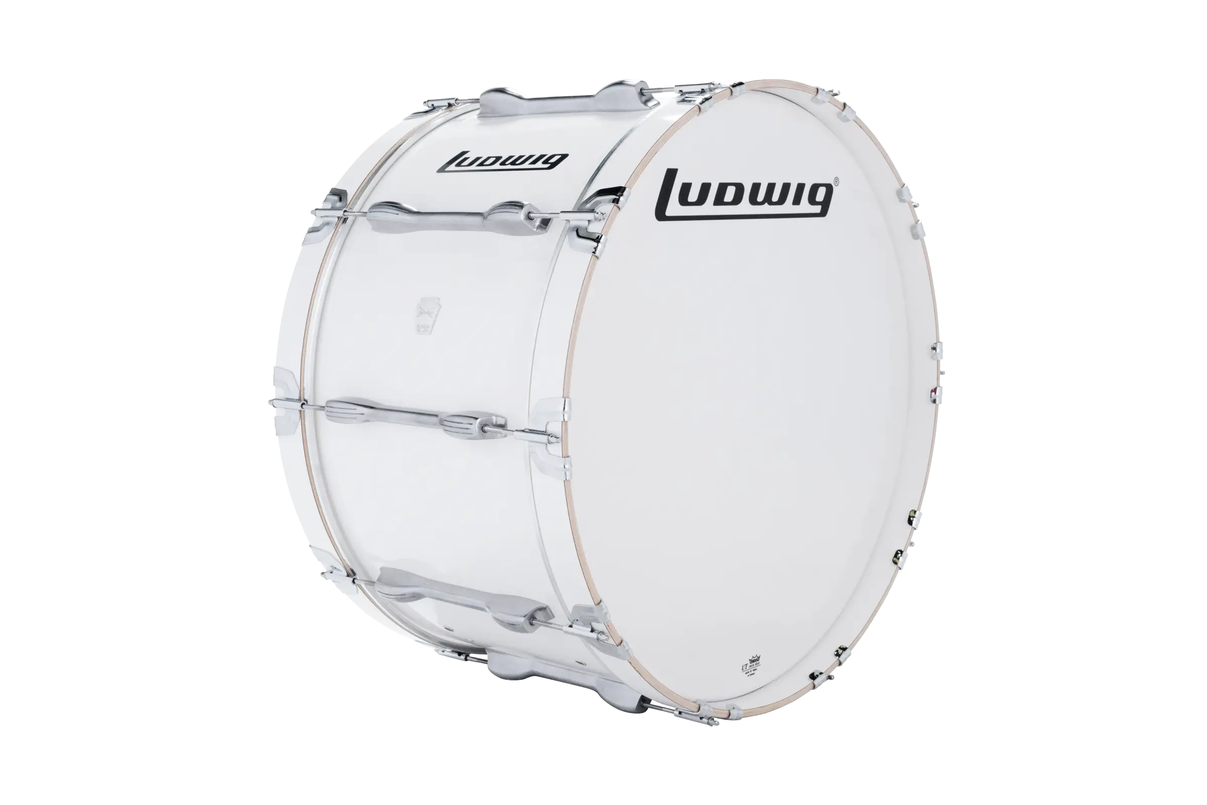LU2MB26ACW Ludwig 14X26 ULT2 BASS DRUM WHITE - zoomed in
