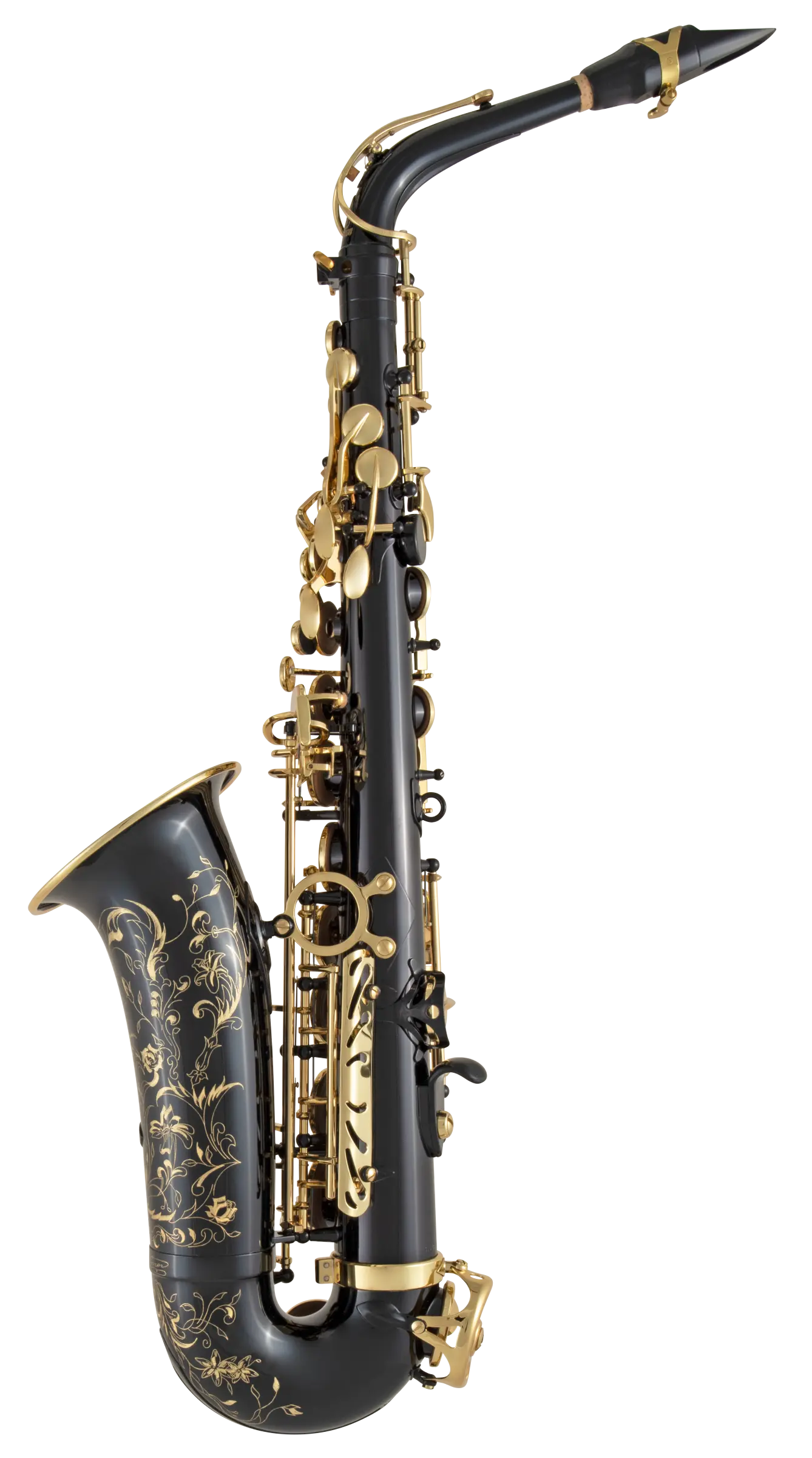 52JBL Selmer Paris Black Lacquer Alto Saxophone In Fr Vr Ms - zoomed in