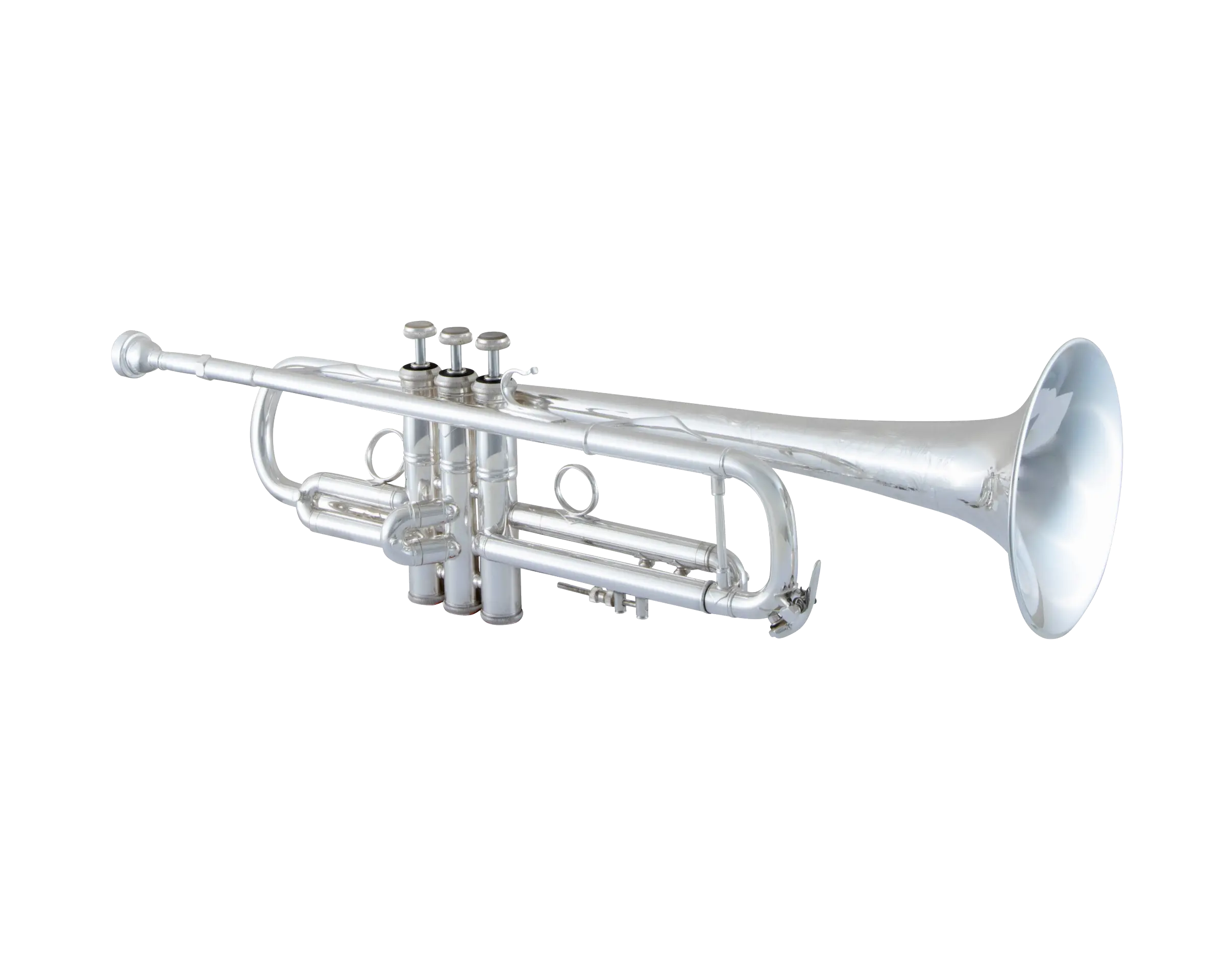 LR190S43B Bach SilverFinish Trumpet In Fr Hz fs - zoomed in
