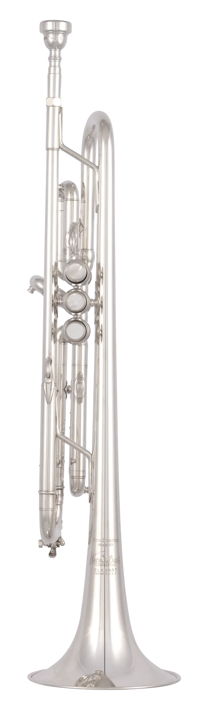 190S43 Bach Professional Trumpet - zoomed in