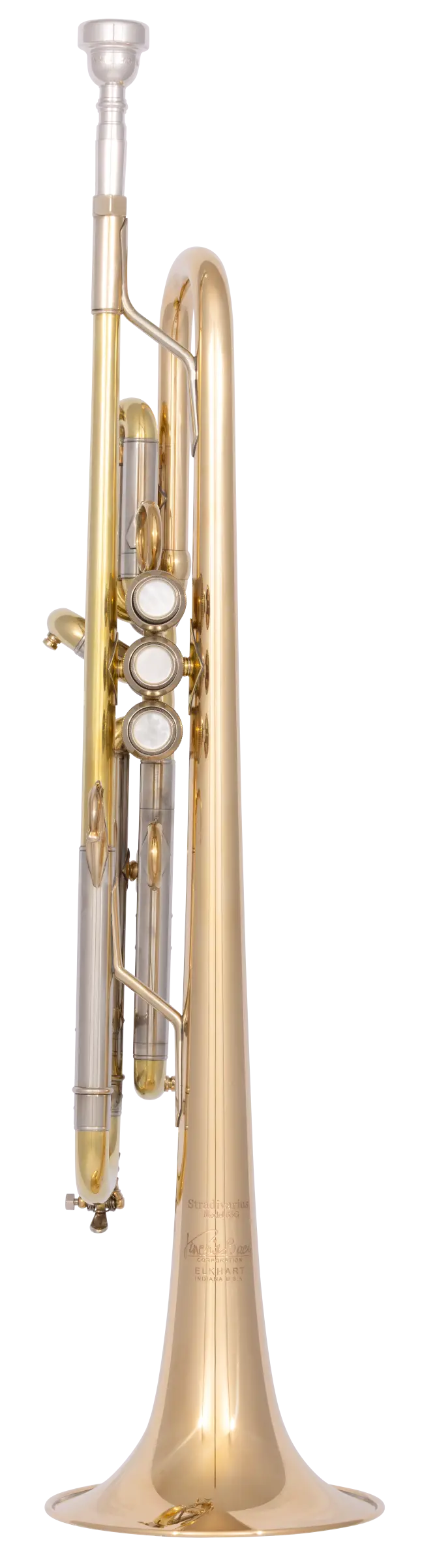 190L65GVU Bach Professional Trumpet - zoomed in