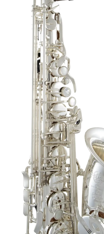 52JS Selmer Paris Silver Plate Alto Saxophone In Fr Vr Ms