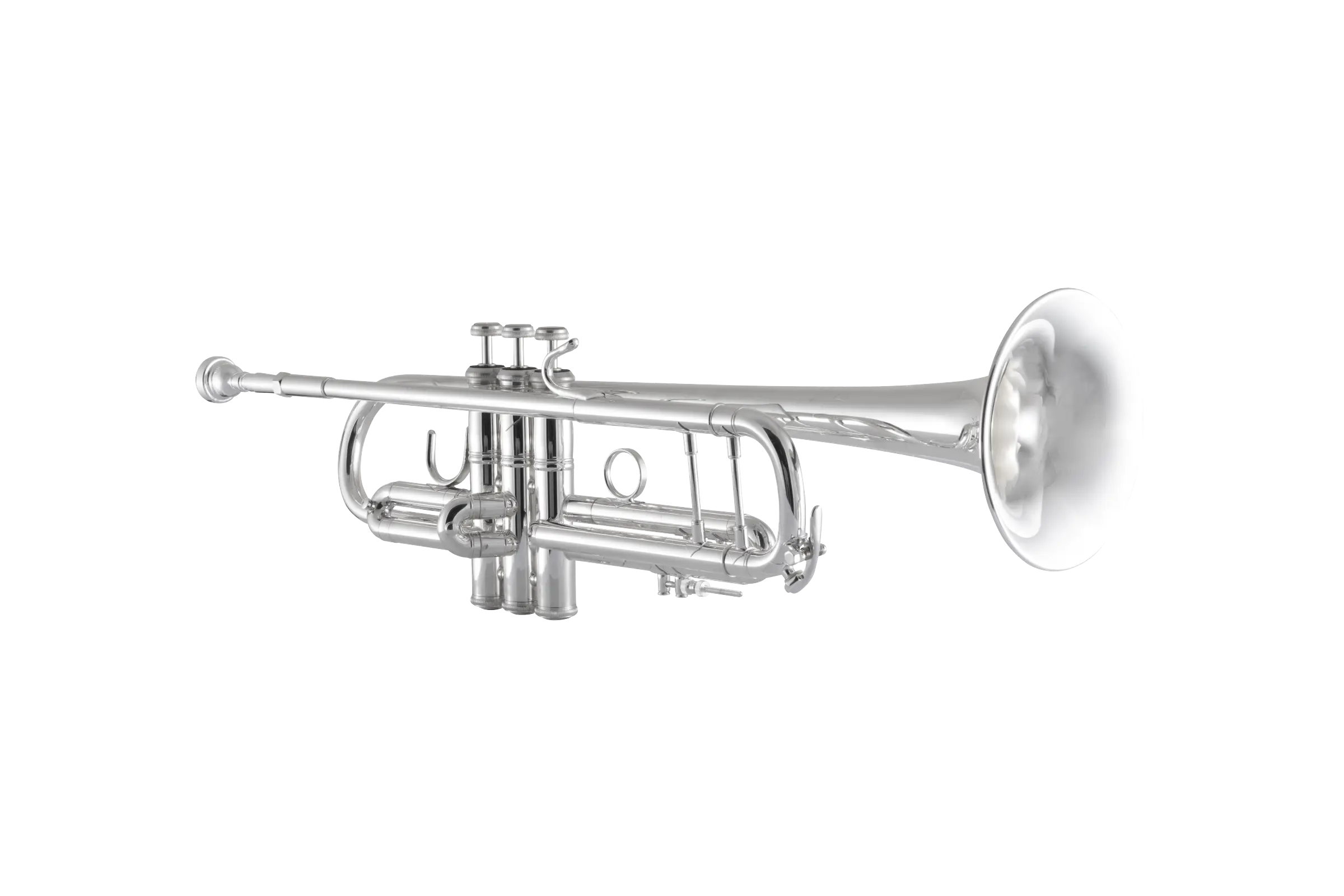 180S43 Bach Professional Silver Trumpet In Sd Hz Fs - zoomed in