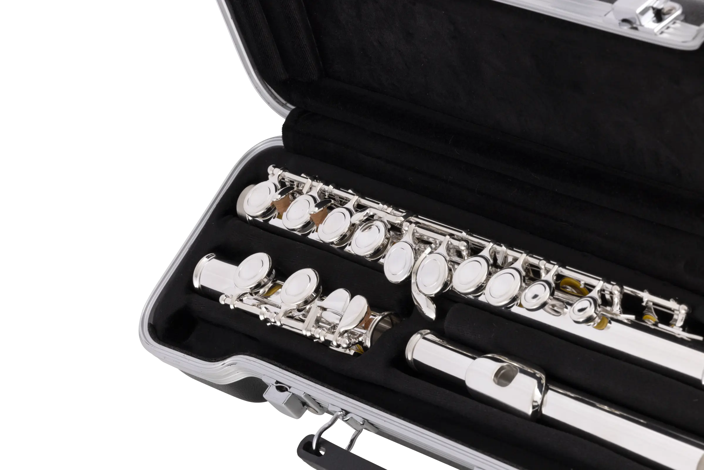 SFL201 Selmer Student Flute - zoomed in