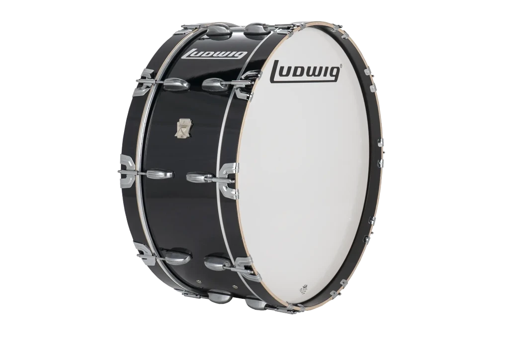 LUSB26PB Ludwig 10x26 Ultimate Scotch Bass Black