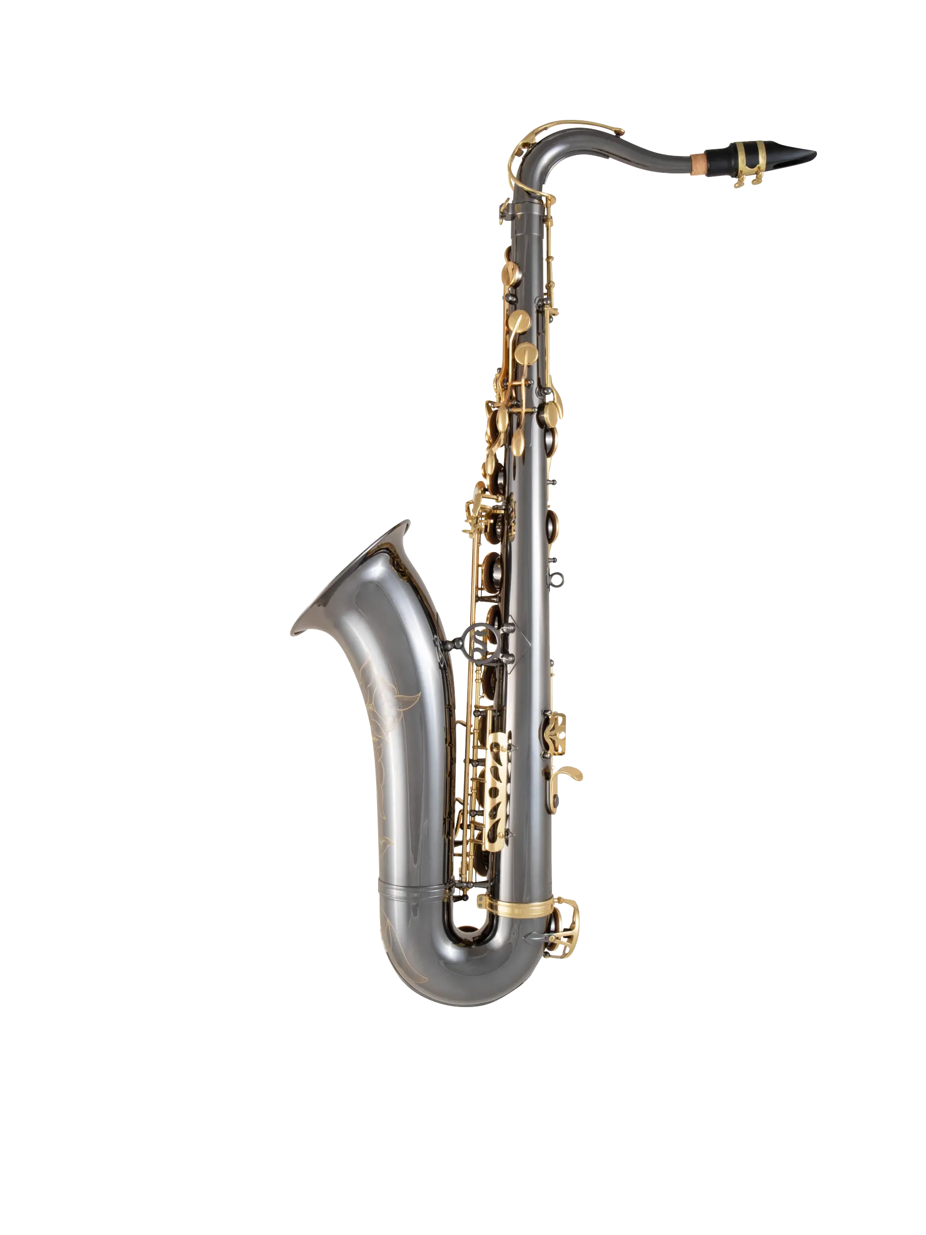 STS511B Selmer Black Nickle Intermediate Tenor Saxophone In Bk Vr - zoomed in