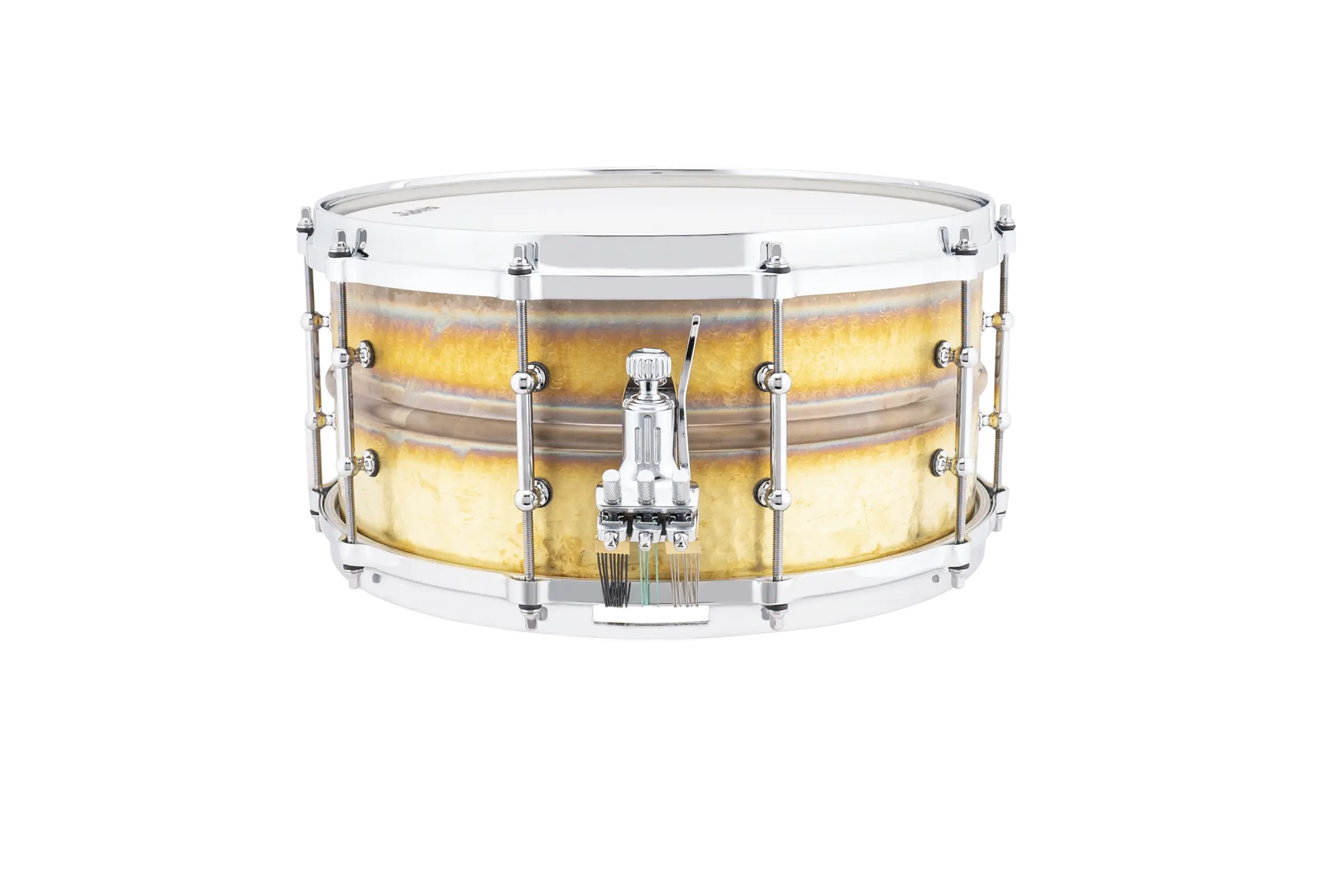 LCS6514BKTD Ludwig Concert 6.5x14 Snare Drum Hammered Brass - zoomed in