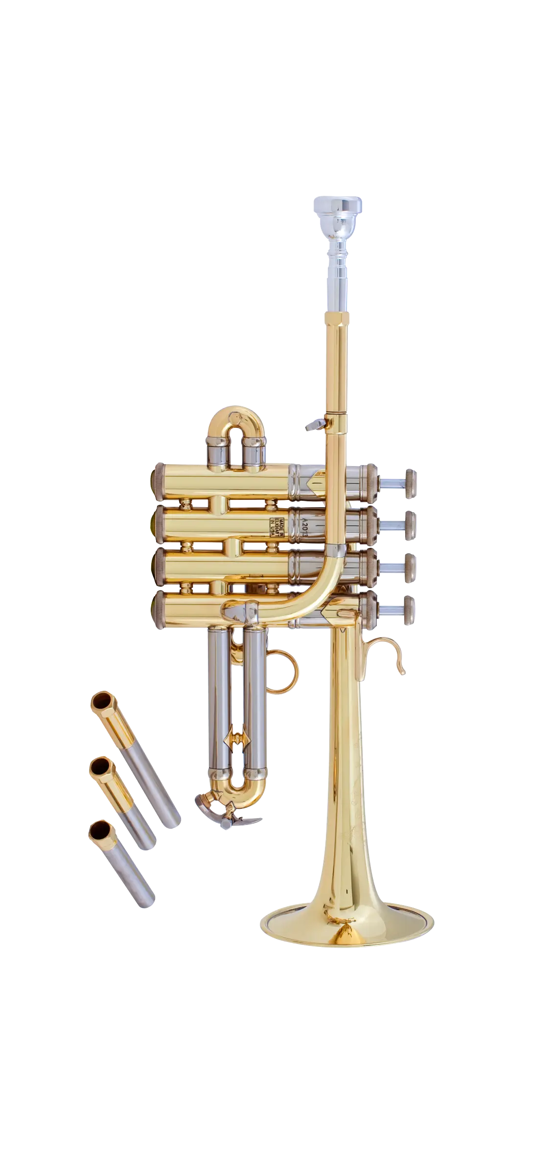 AP190 Bach Piccolo Trumpet - zoomed in