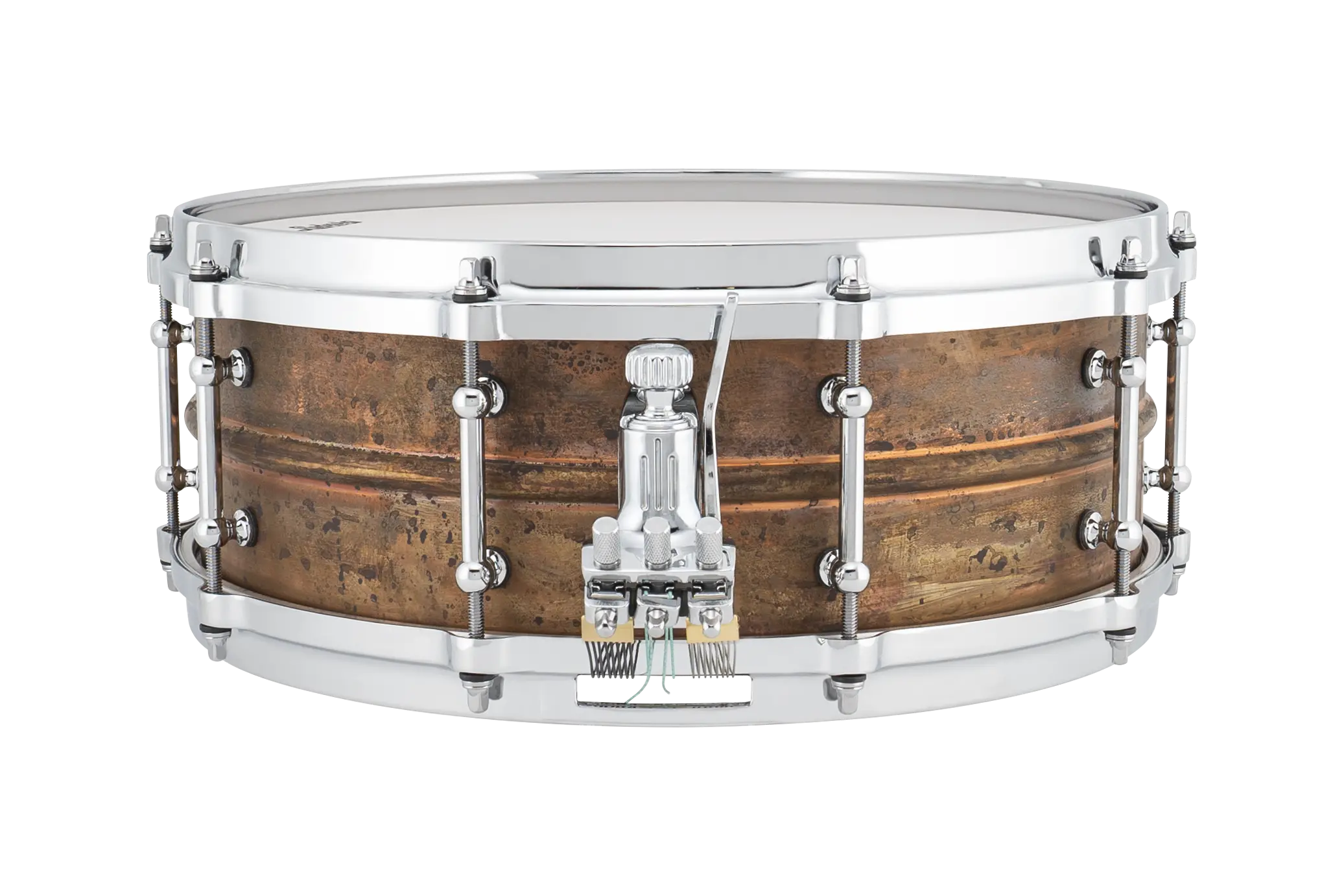 LCS514CTD Ludwig Concert Raw copper 5x14 Snare drum C - zoomed in