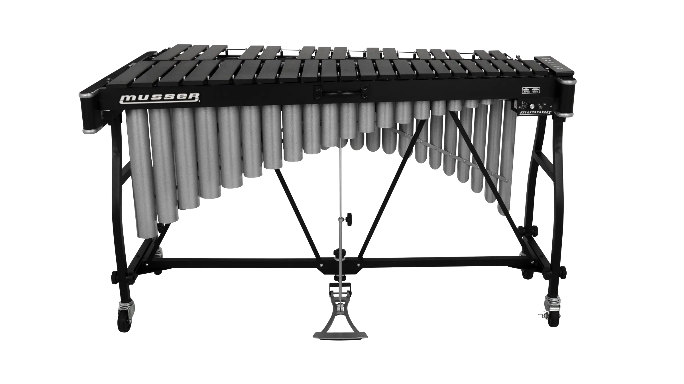 Musser M55B Pro-Vibe Vibraphone Black Bars - zoomed in