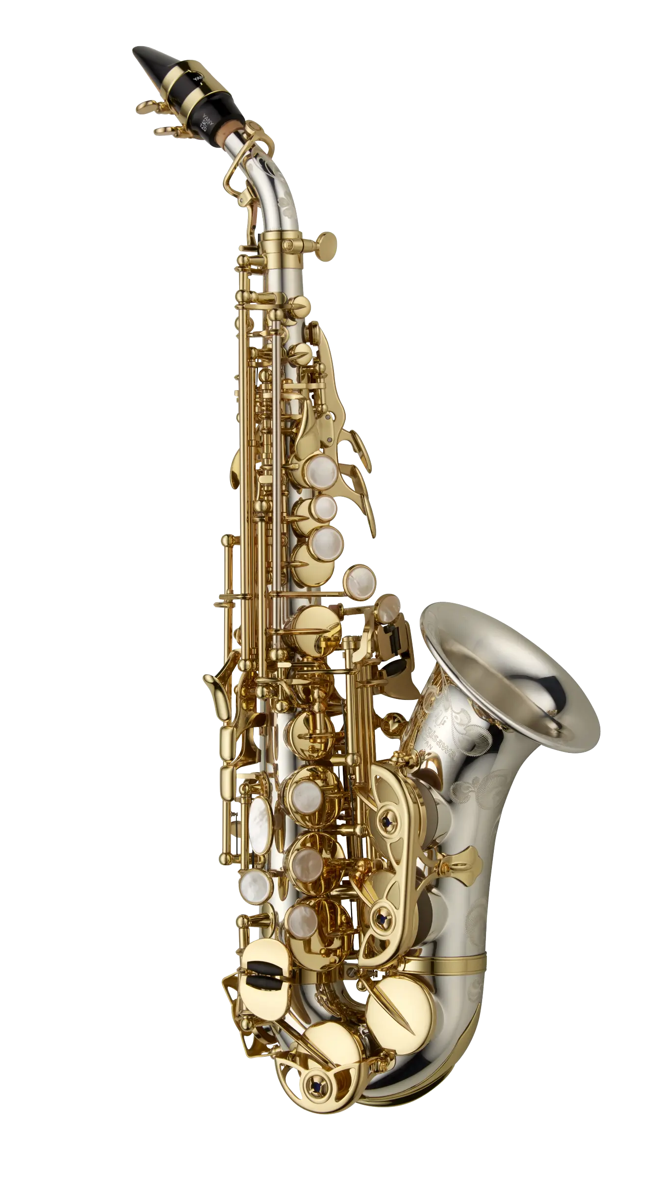 SCWO37 Yaganisawa Professional Curved Soprano Saxophone - zoomed in