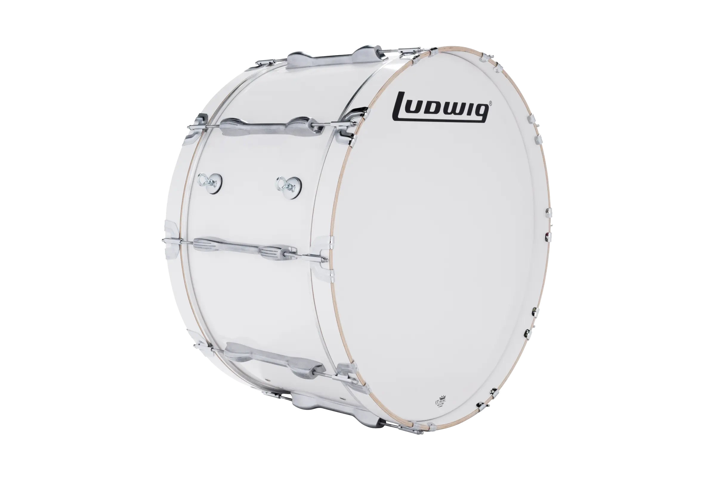 LU2MB28ACW Ludwig 14X28 ULT2 BASS DRUM WHITE - zoomed in