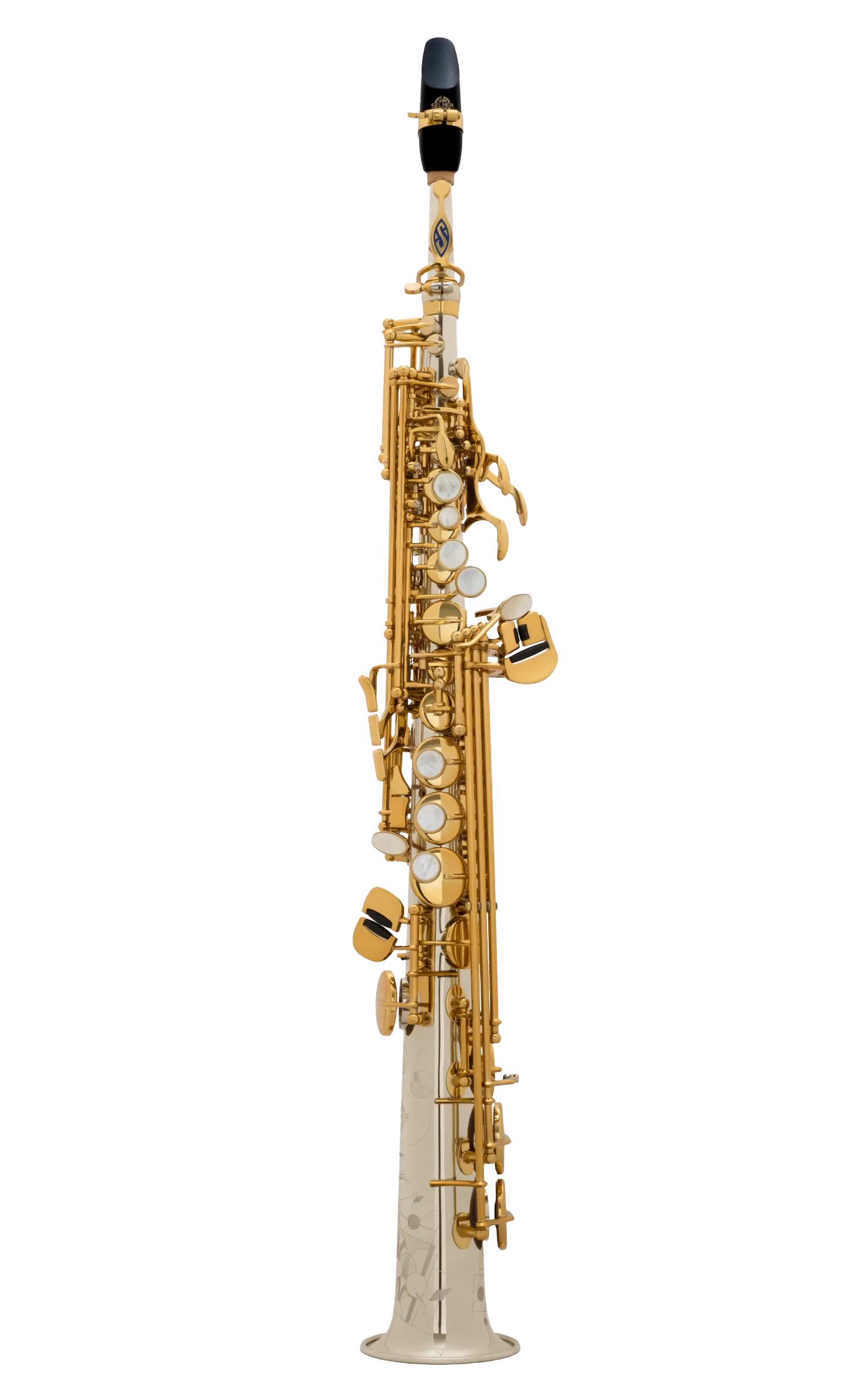81SIGA Henri SELMER Paris Signature Professional Soprano Saxophone - zoomed in
