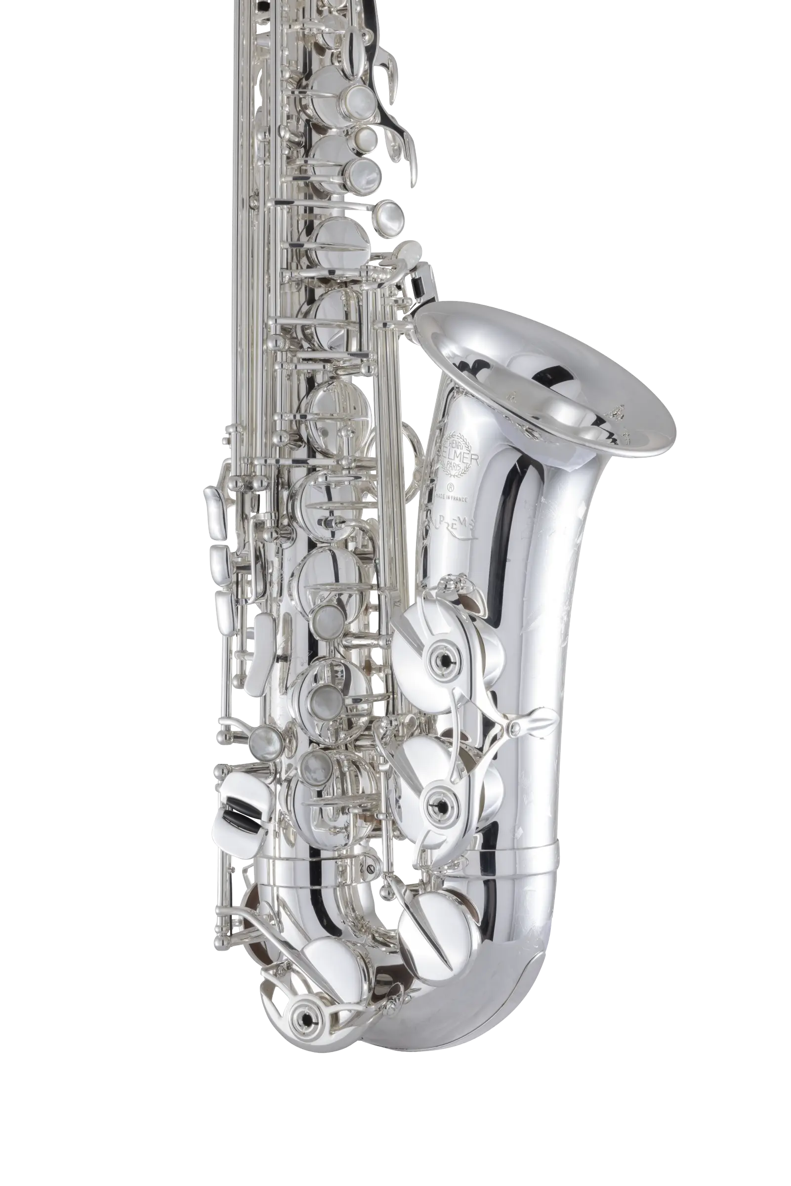 92SP HSP Professional Silver Alto Saxophone In Sd Vr Ls - zoomed in